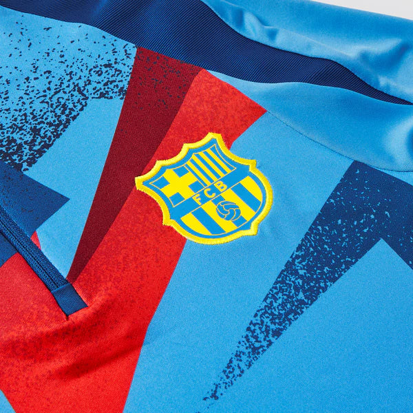FC Barcelona Strike Fourth Curved Fit Pre-Match Drill Top