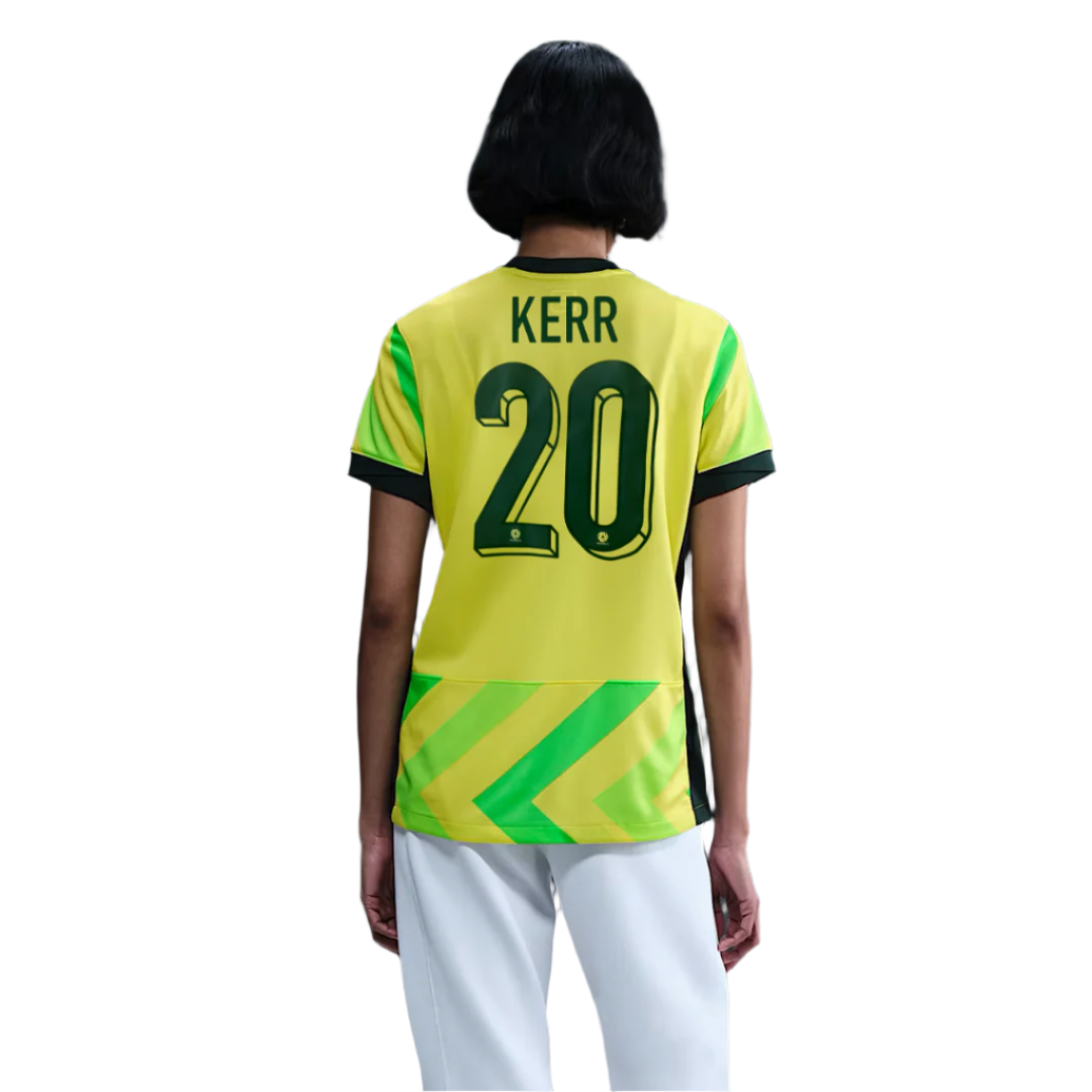 Australia 2025/26 Stadium Home Curved Fit Nike Football Shirt - KERR 20
