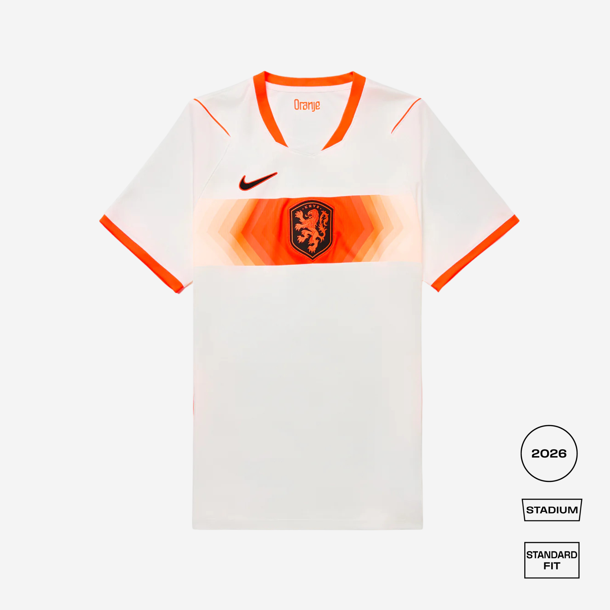 Netherlands 2026 Stadium Away Straight Fit Shirt