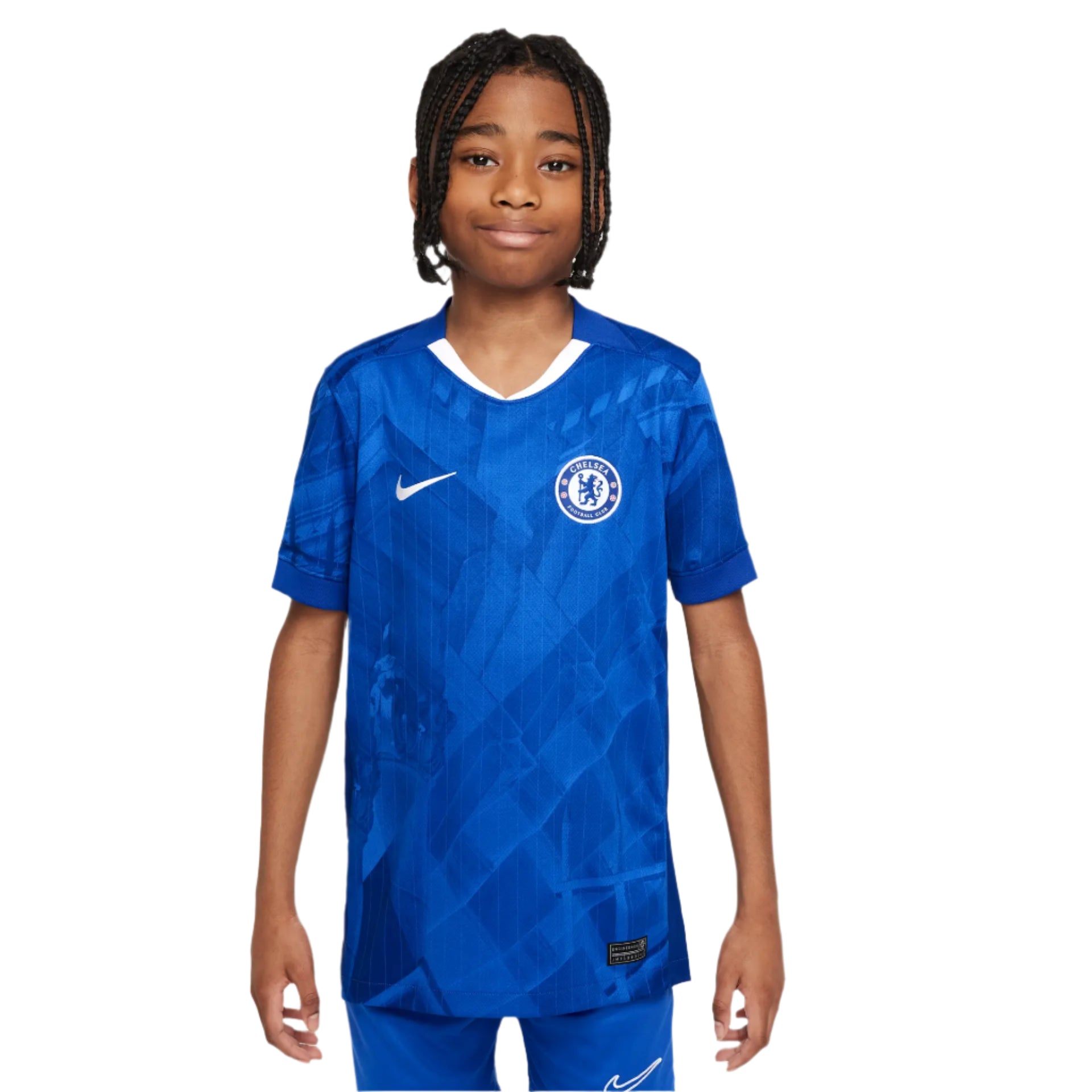 Chelsea FC 2025/26 Stadium Home Big Kids' Nike Dri-FIT Soccer Replica Jersey