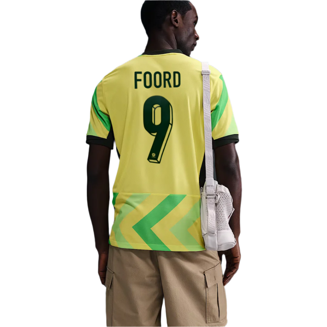 Australia 2025/26 Stadium Home Straight Fit Nike Football Shirt - FOORD 9