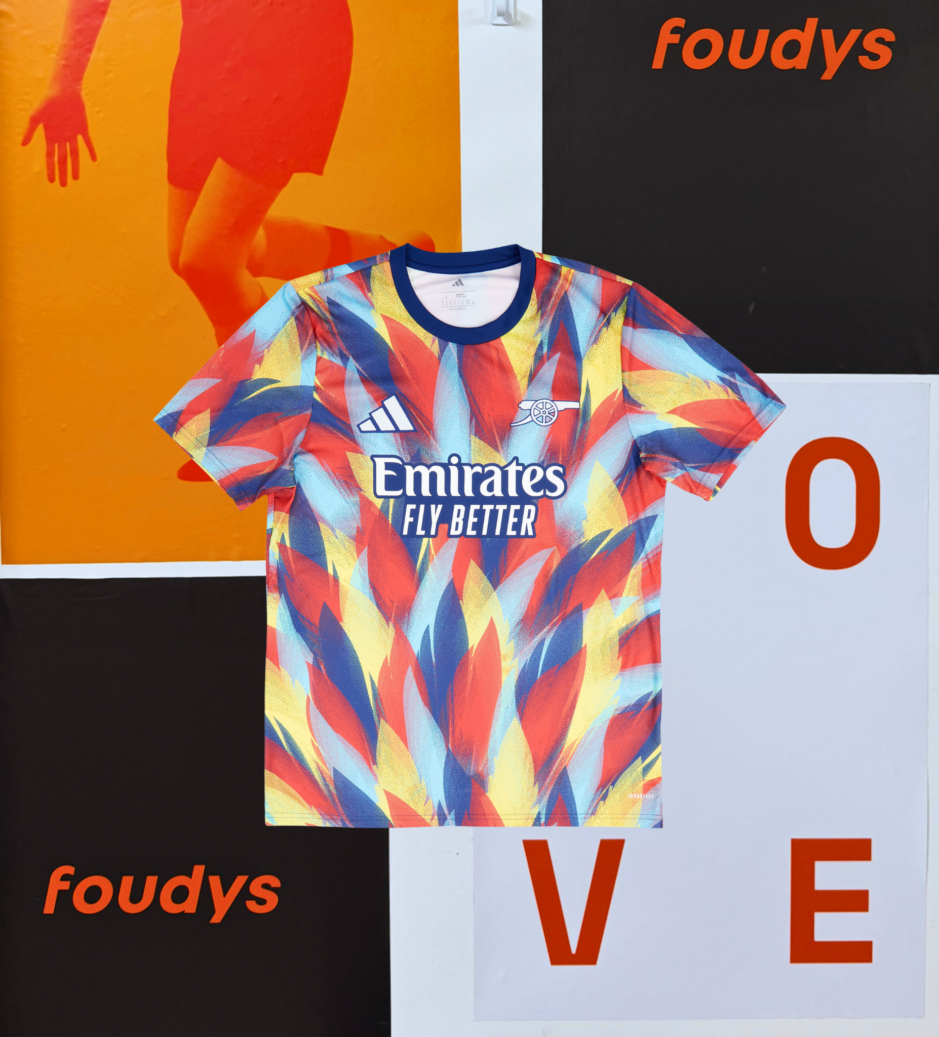 Arsenal 2025/26 Pre-Match LARGE Straight Fit Jersey