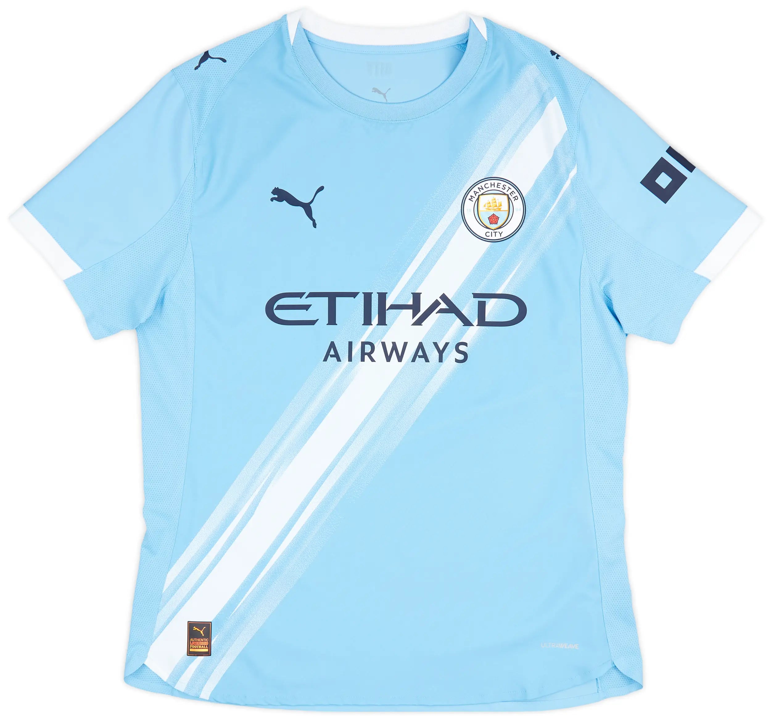 Manchester City 2025/26 Home Straight Fit Match Shirt In Gift Box