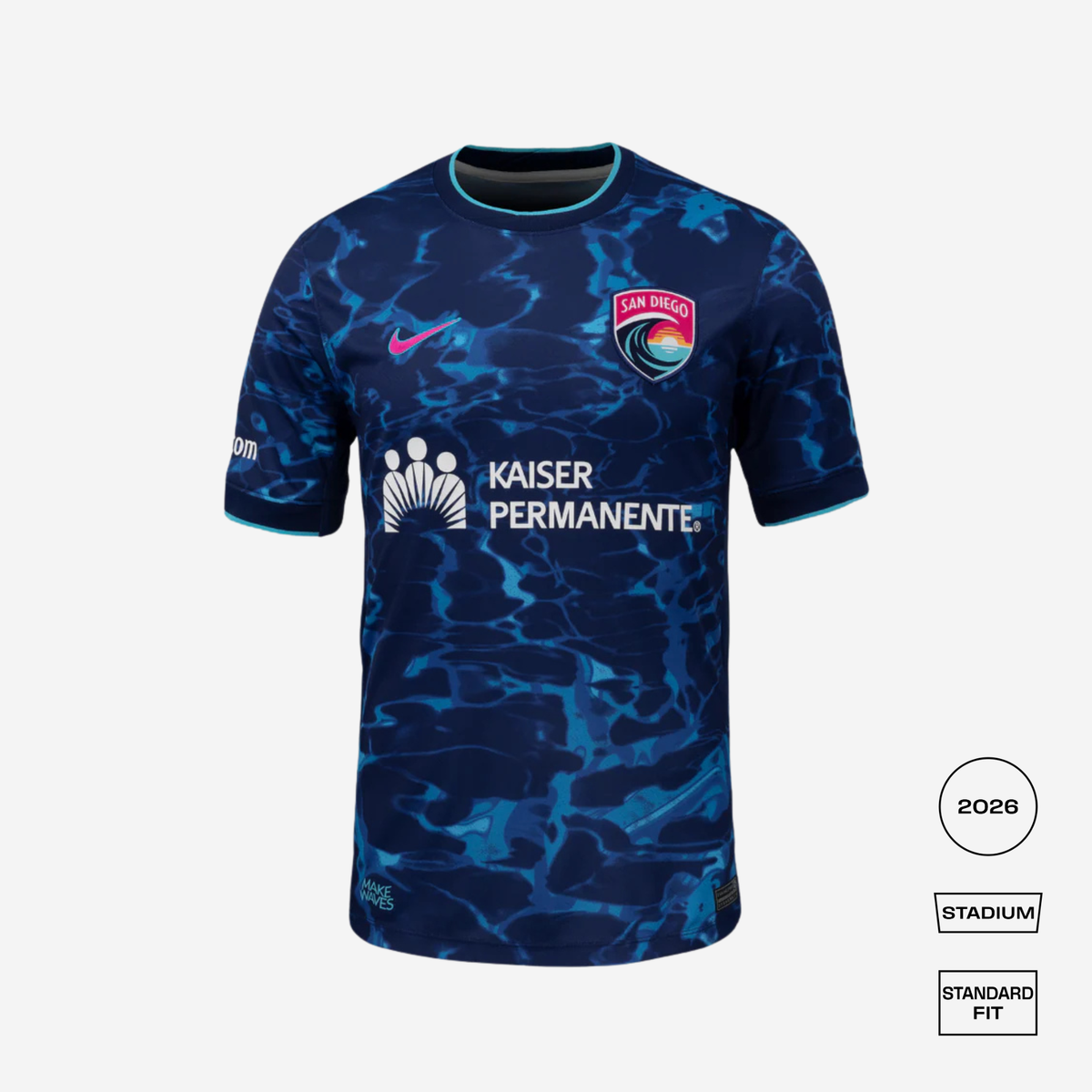 San Diego Wave 2026 Away Straight Fit Stadium Shirt – FOUDYS