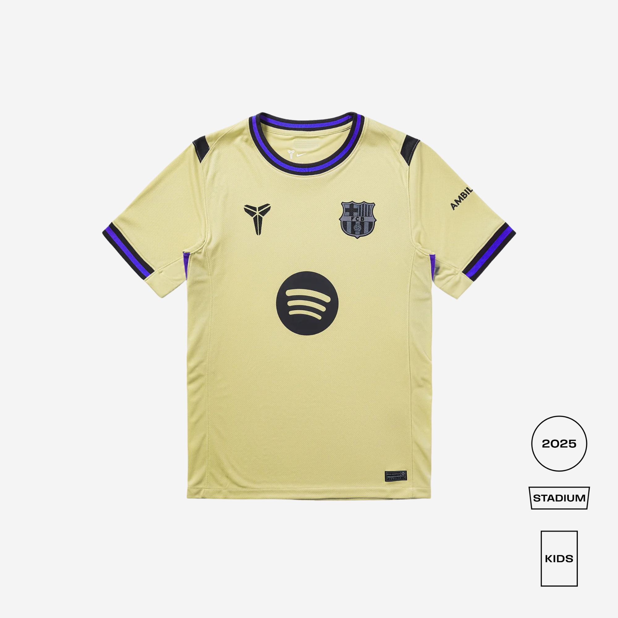 KIDS Kobe Bryant FC Barcelona 2025/26 Stadium Away Jersey