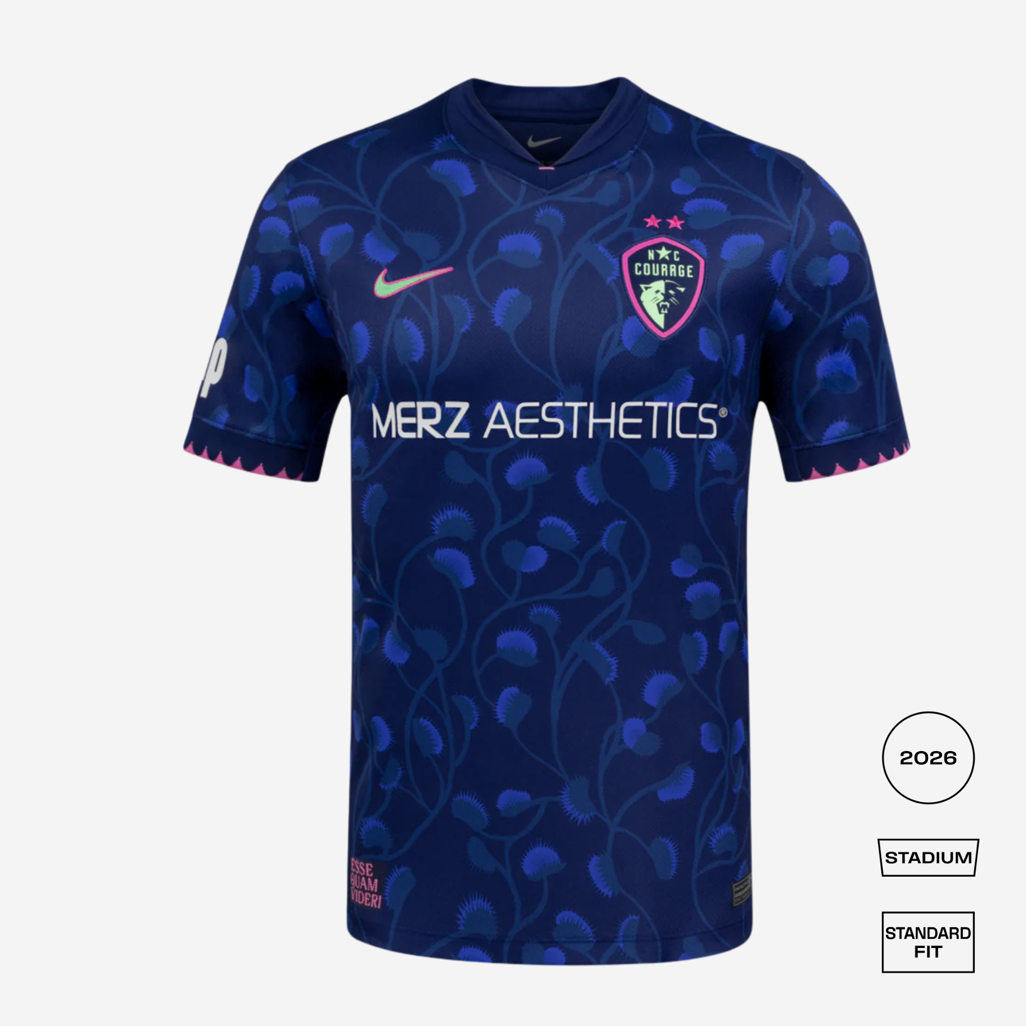 North Carolina Courage 2026 Third Straight Fit Stadium Shirt