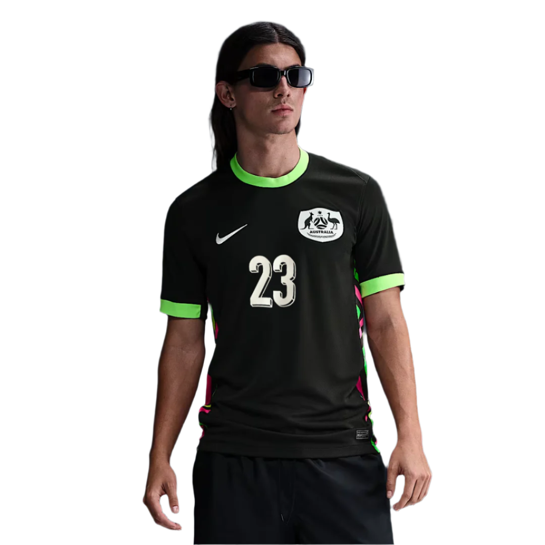 Australia 2025/26 Stadium Away Straight Fit Nike Football Shirt COONEY-CROSS 23