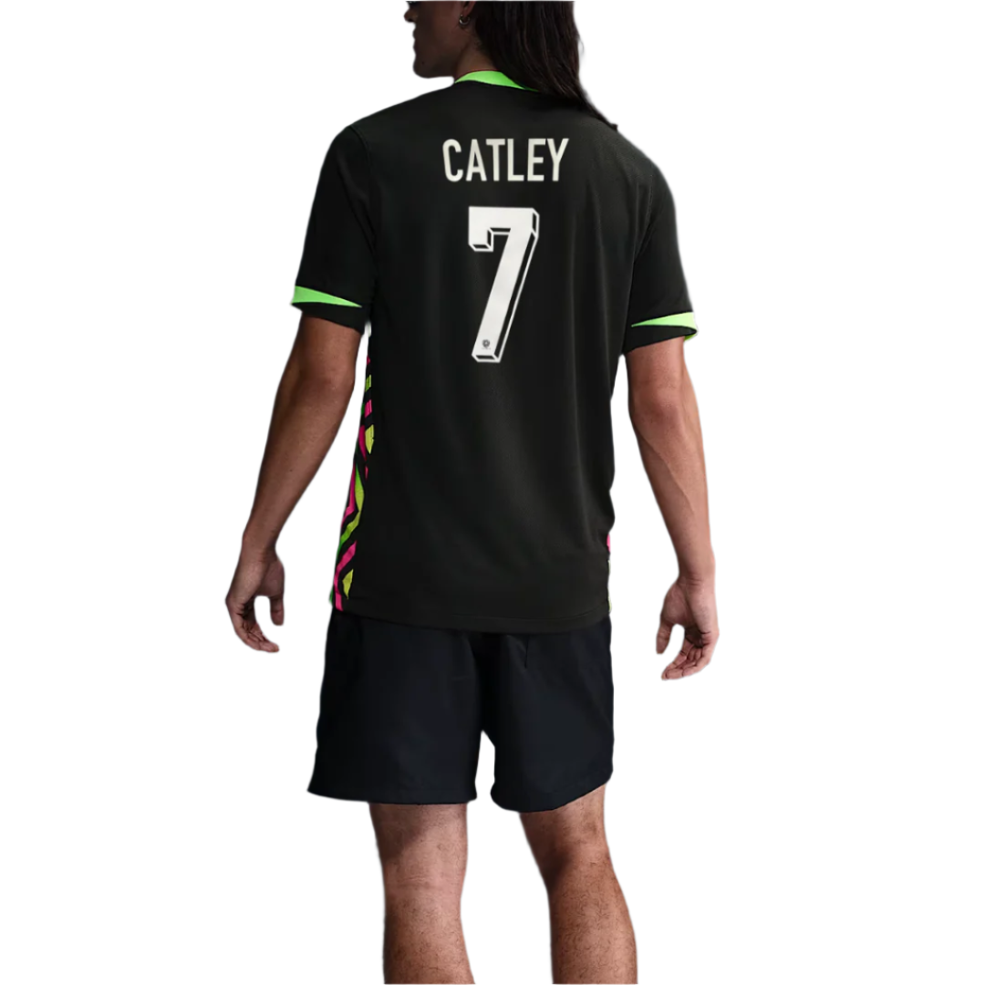 Australia 2025/26 Stadium Away Straight Fit Nike Football Shirt CATLEY 7