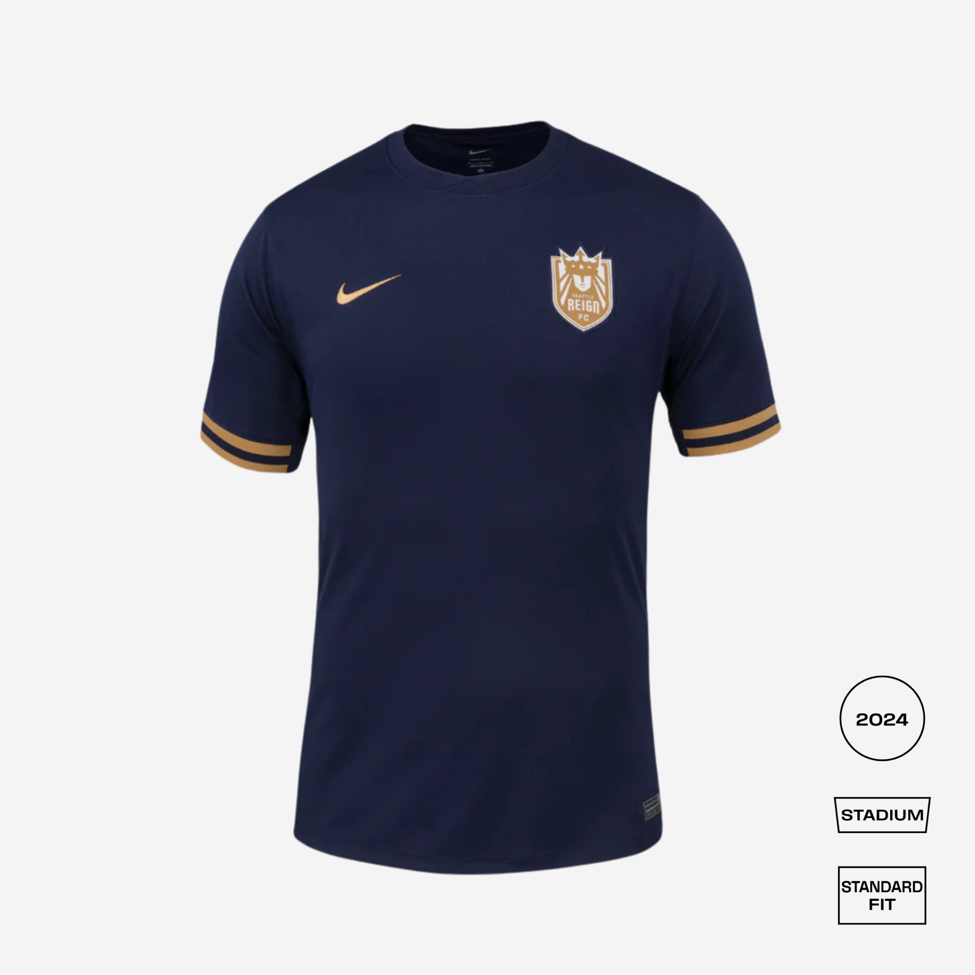 Seattle Reign Home 2025 Straight Fit Nike Stadium Shirt