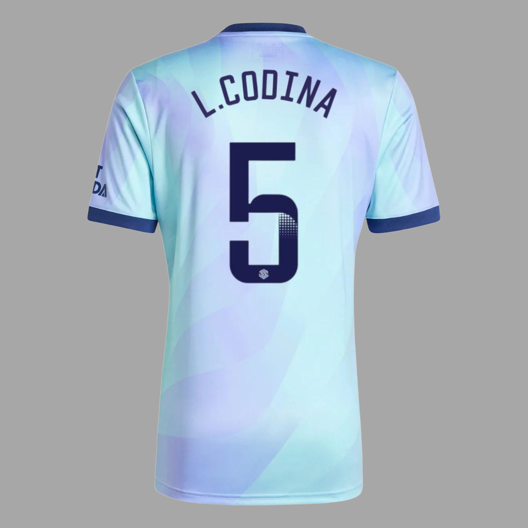 Arsenal 2024/25 Third Straight Fit Stadium Shirt L. CODINA 5