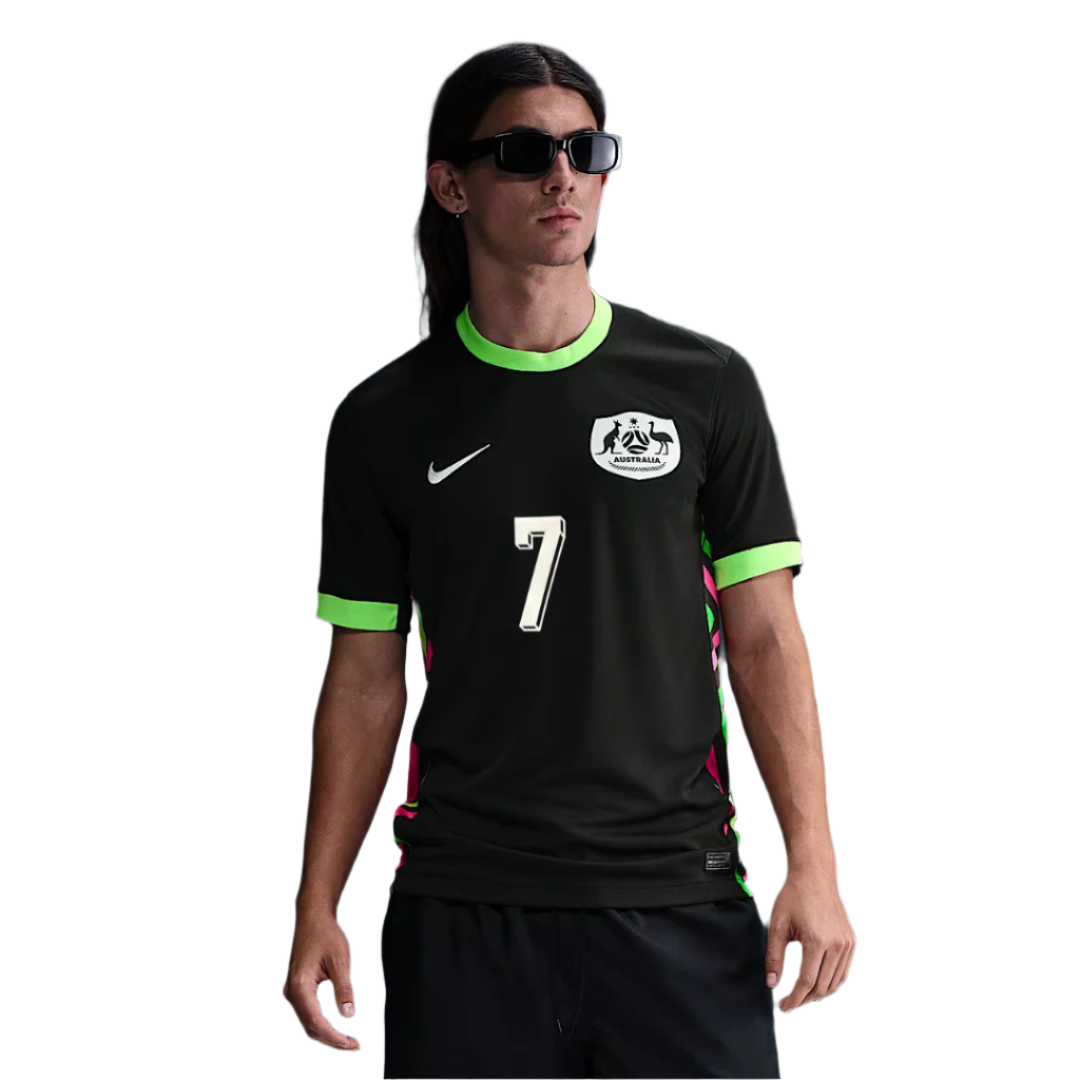 Australia 2025/26 Stadium Away Straight Fit Nike Football Shirt CATLEY 7