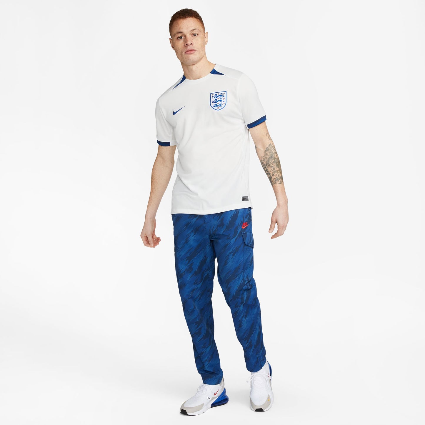 England Home Nike Stadium Straight Fit Jersey 2023