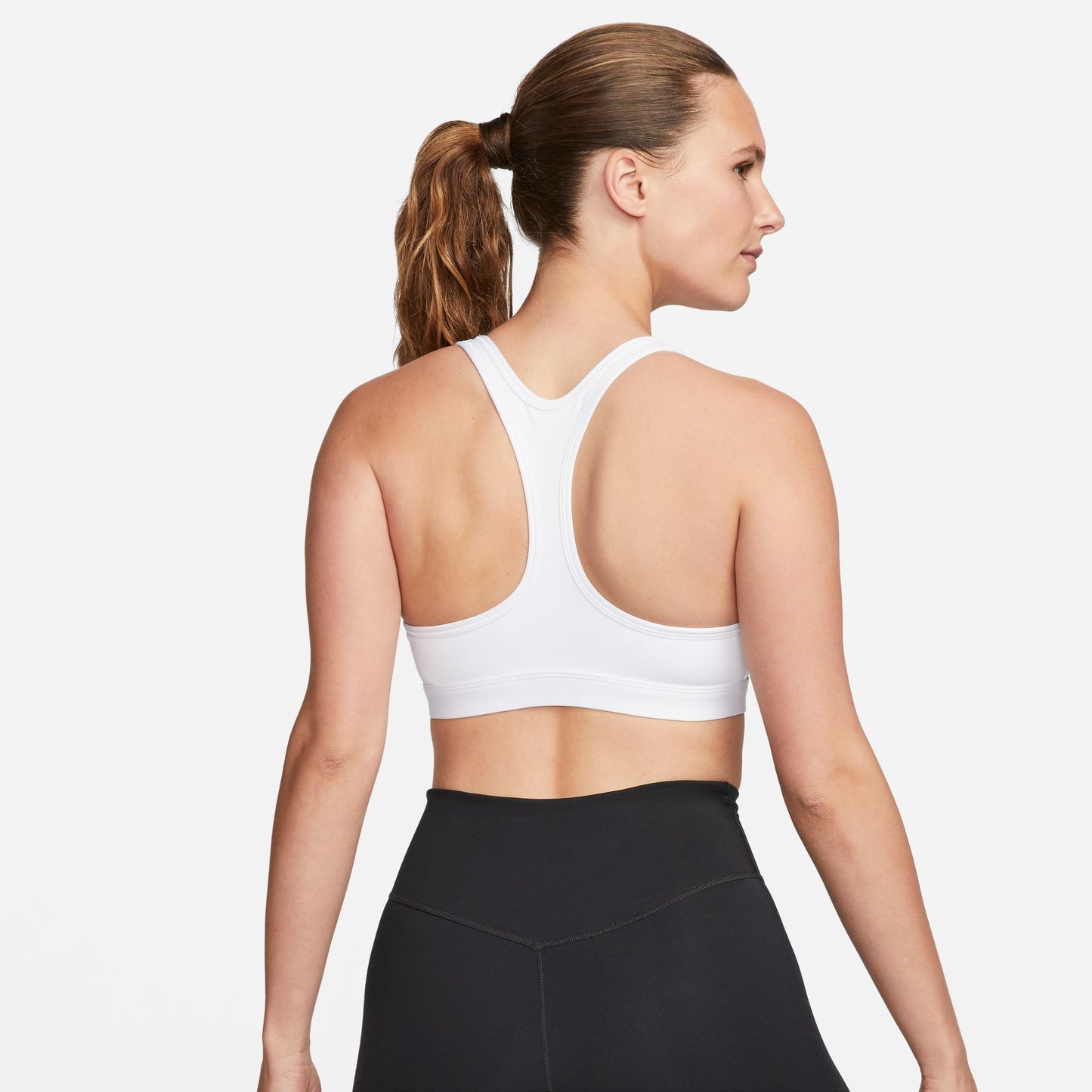 Nike Swoosh Light Support - Women's Non-Padded Sports Bra - White