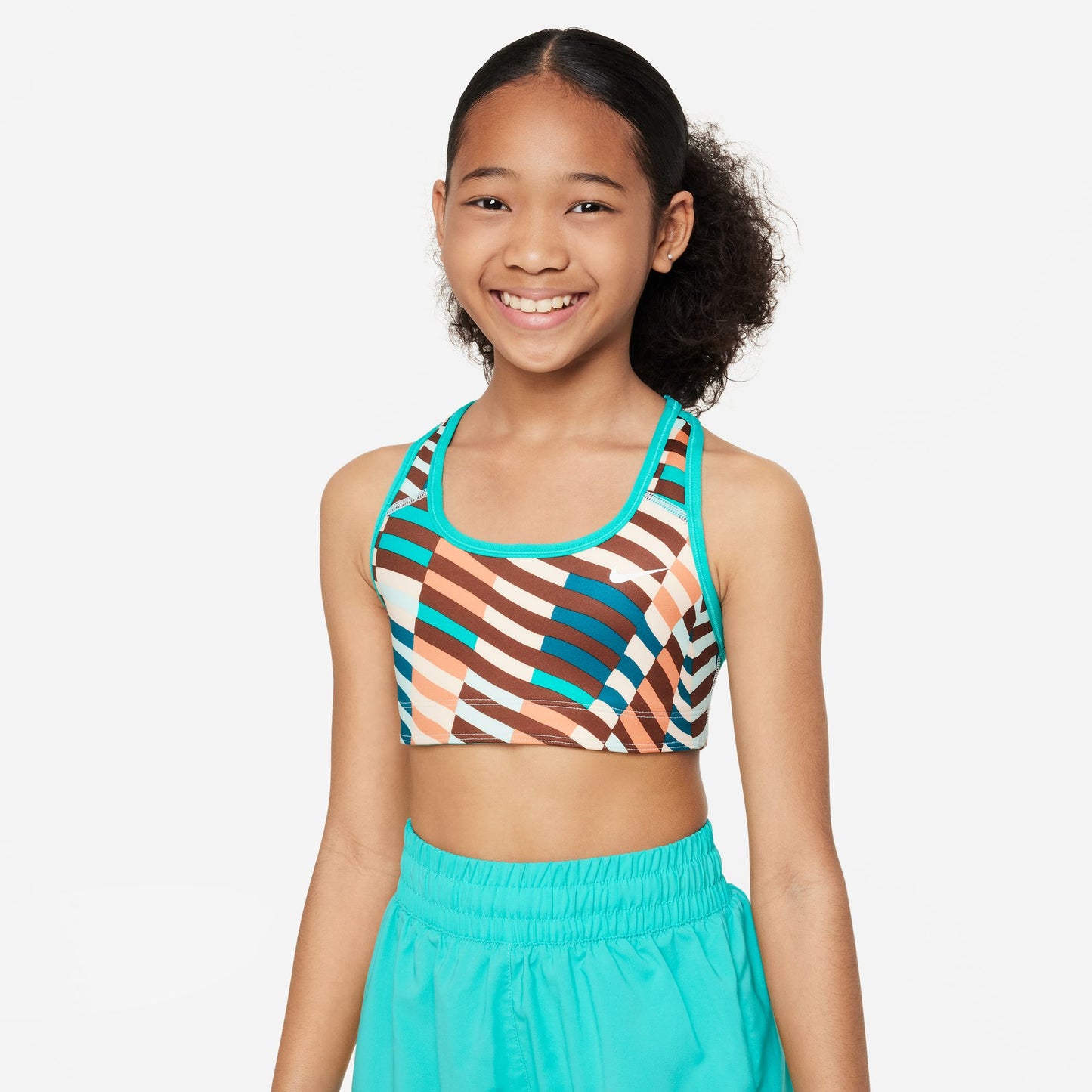 Nike Swoosh - Big Kids' (Girls') Reversible Bra - Green