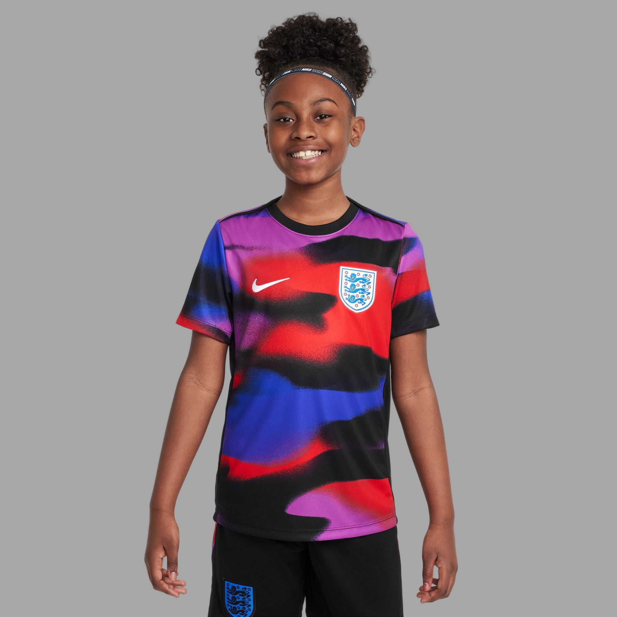KIDS England Academy Pro Big Kids' Nike Dri-FIT Soccer Pre-Match Short-Sleeve Top