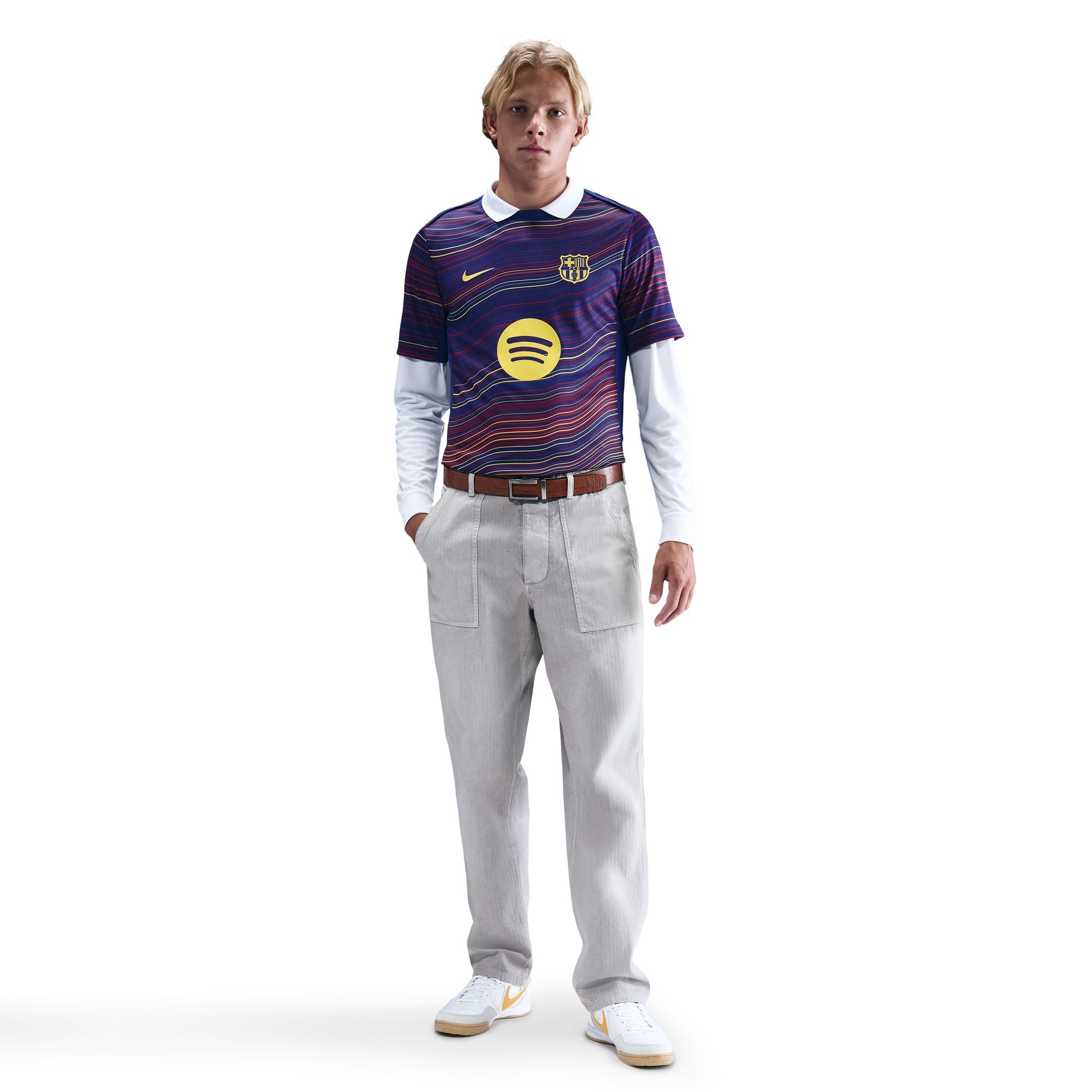 FC Barcelona Straight Fit Academy Pro Home Pre Match