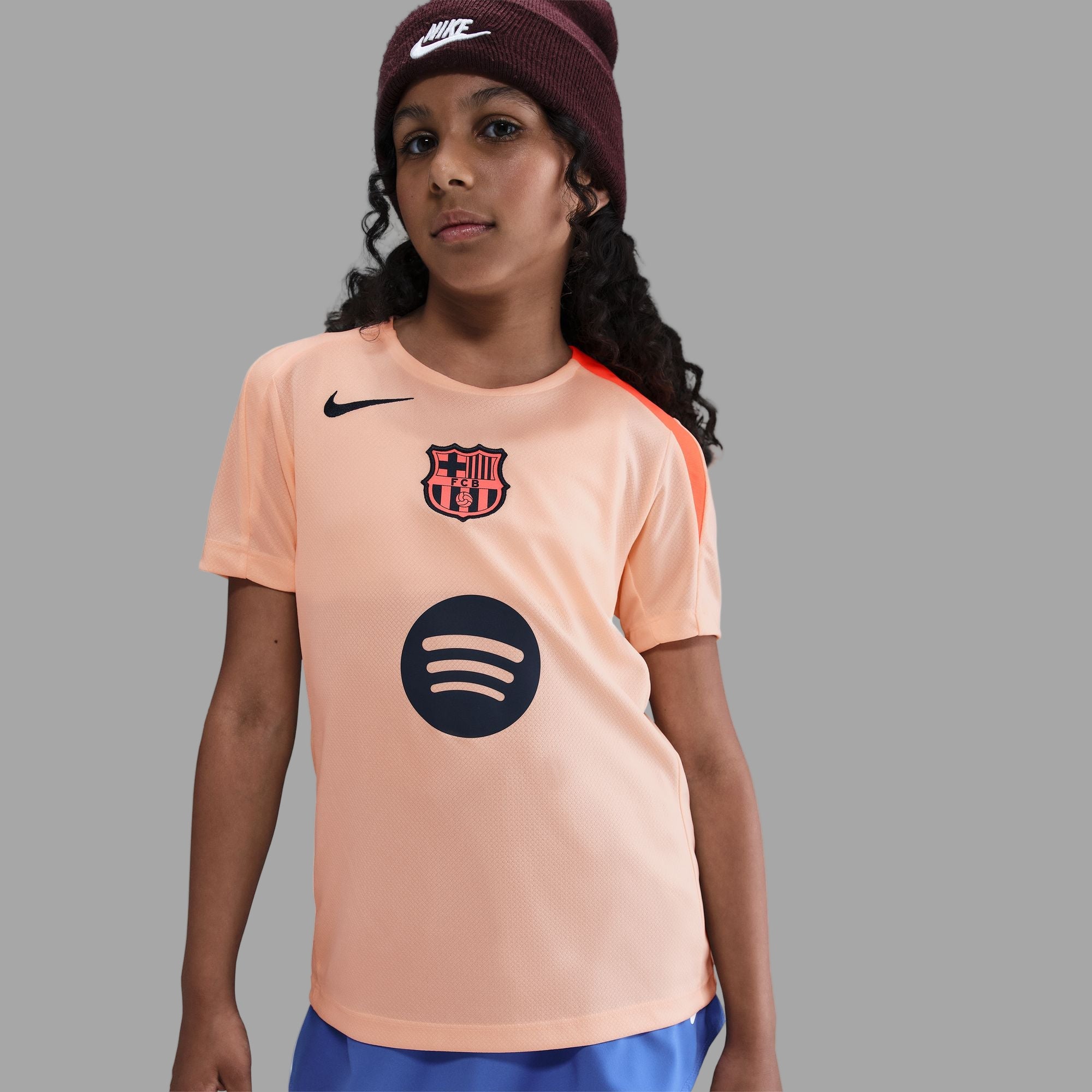 KIDS FC Barcelona Strike Third Nike Dri-FIT Total 90 Soccer Knit Top