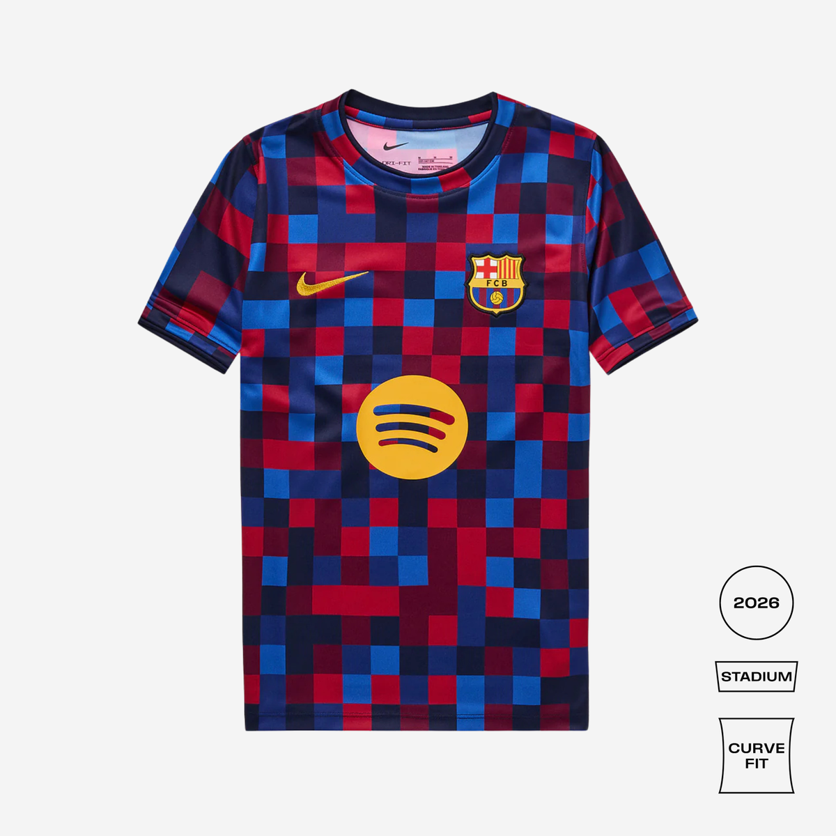 FC Barcelona 2026/27 Curved Pre-Match Top- Nike | Foudys – FOUDYS