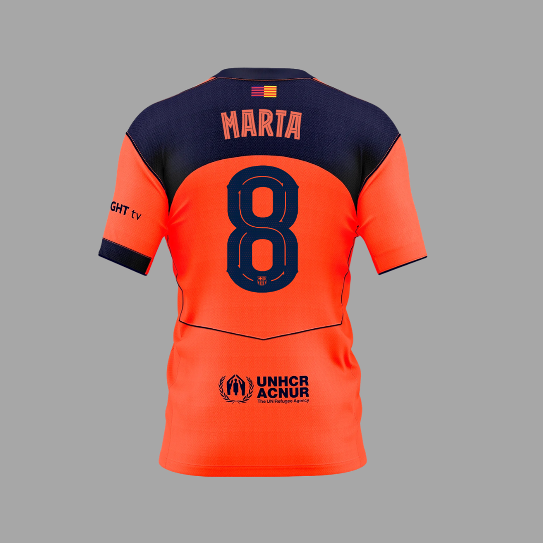Marta Torrejón Third Shirt 2025/26 FC Barcelona Femeni Back of Shirt
