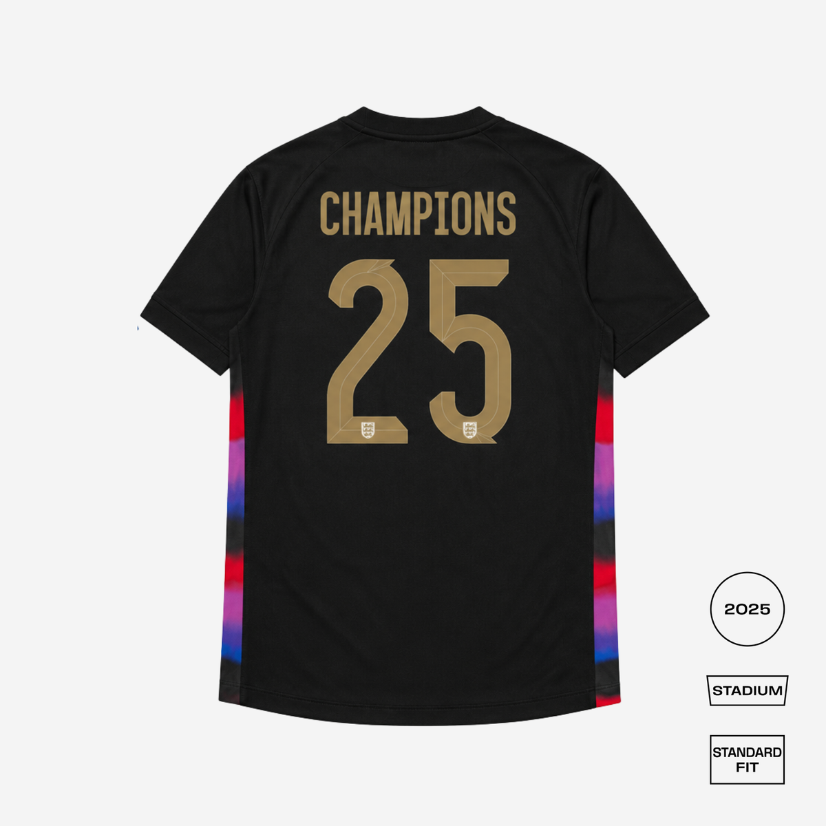 England Away CHAMPIONS 25 Straight Fit Shirt – FOUDYS
