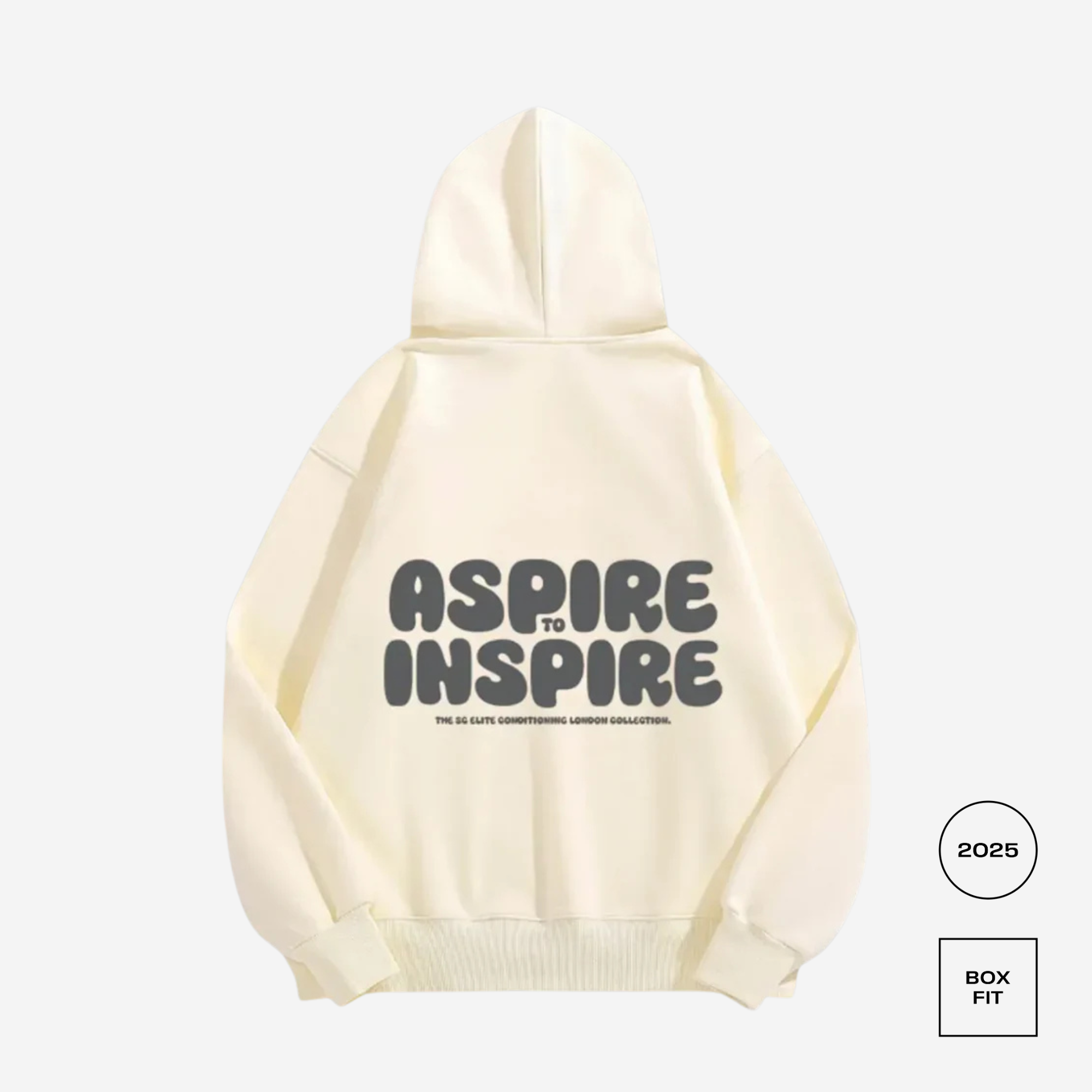 The 1% Club Aspire to Inspire Hoodie - Cream