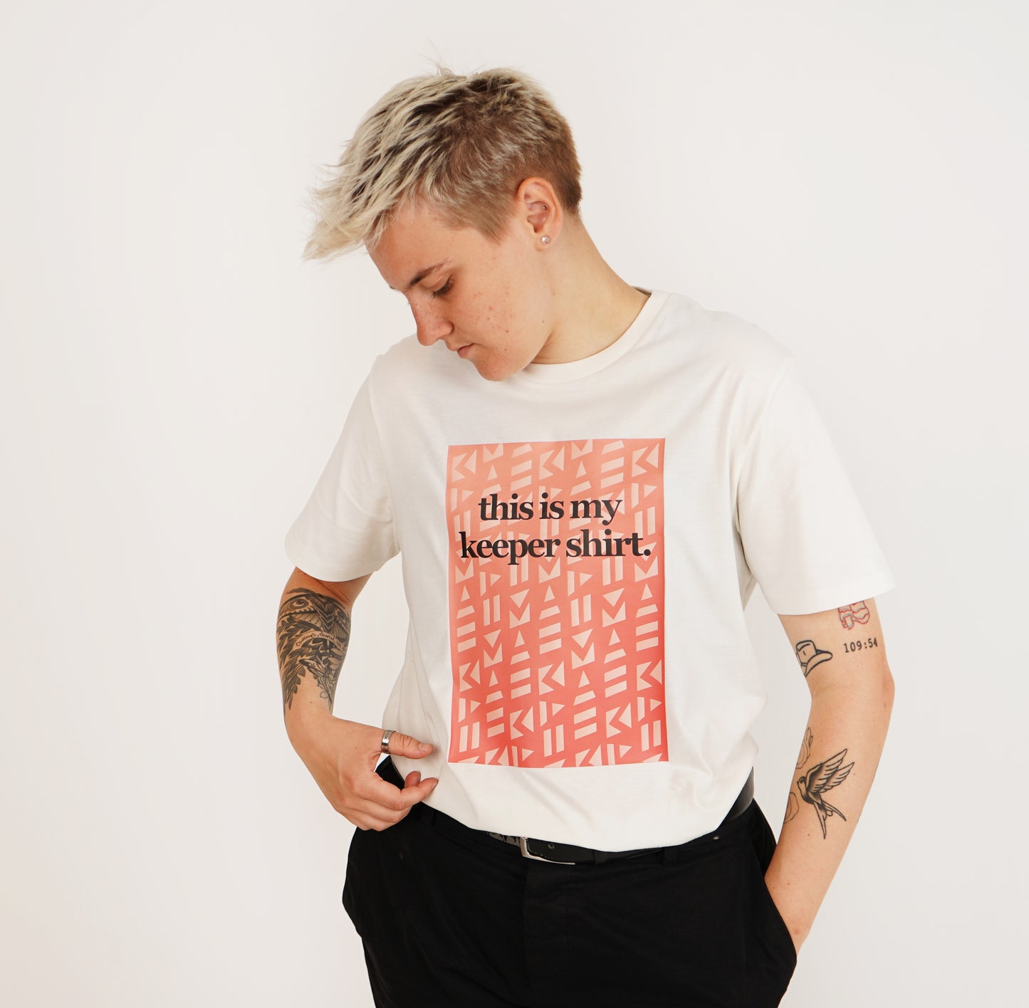 This Is My Keeper Shirt Cream Tee