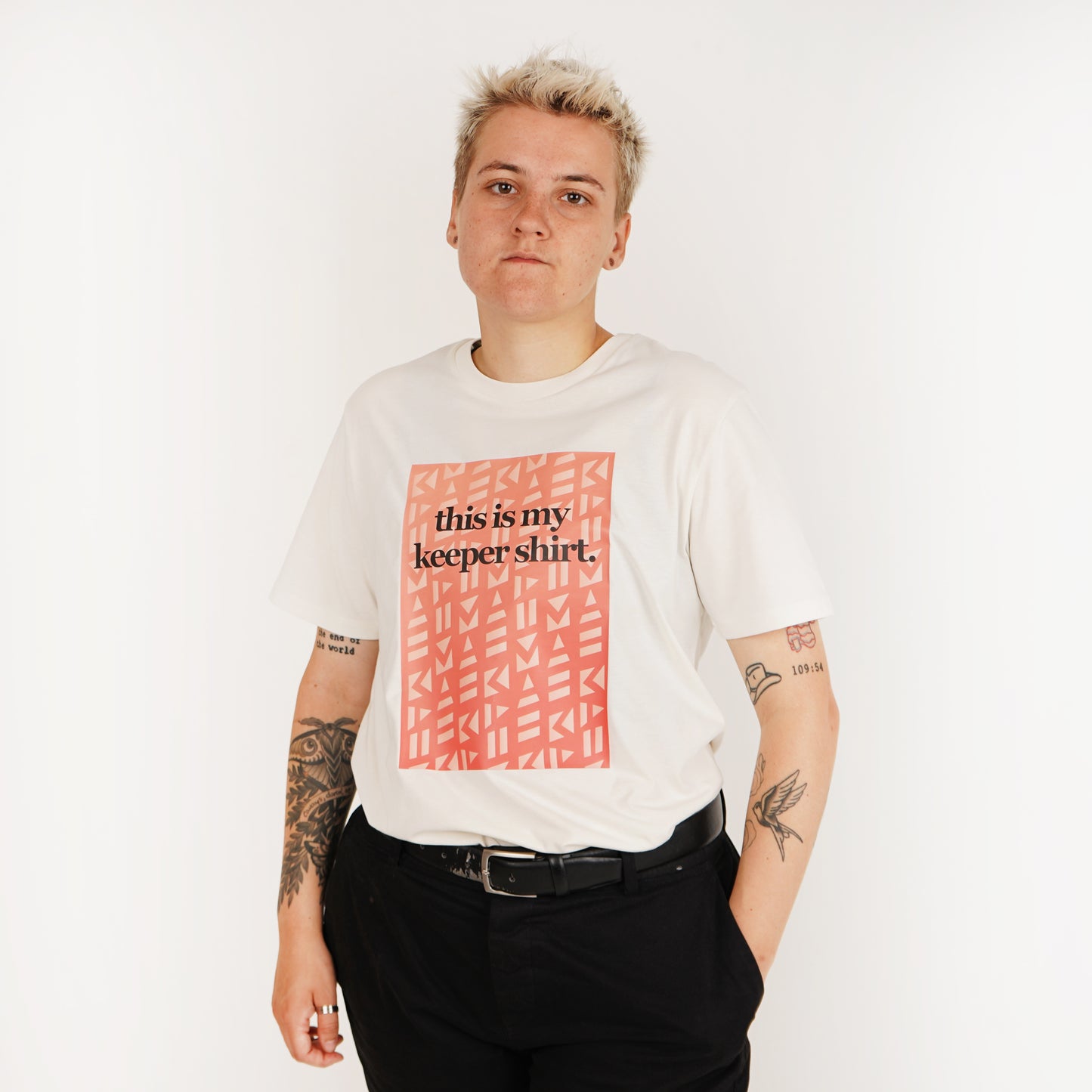 This Is My Keeper Shirt Cream Tee