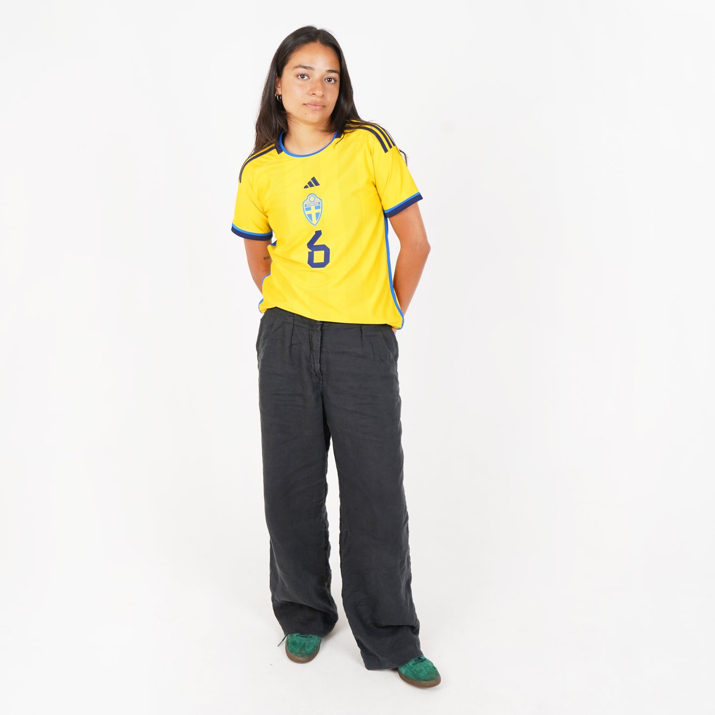 Sweden Home Adidas Stadium Curved Fit Jersey 2023