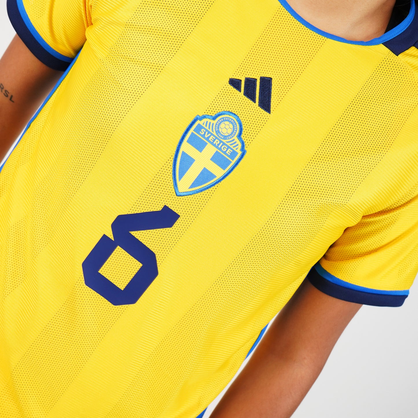 Sweden Home Adidas Stadium Curved Fit Jersey 2023