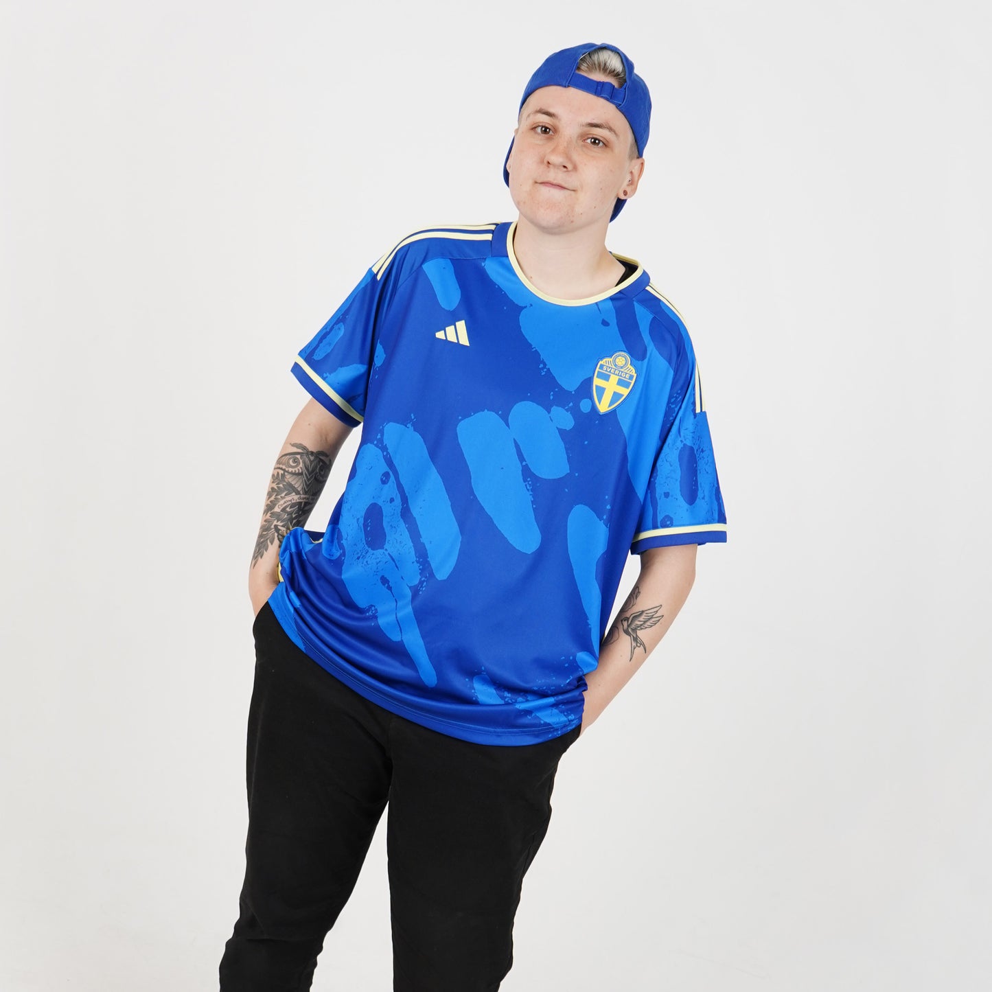 Sweden Away Adidas Stadium Curved Fit Jersey 2023