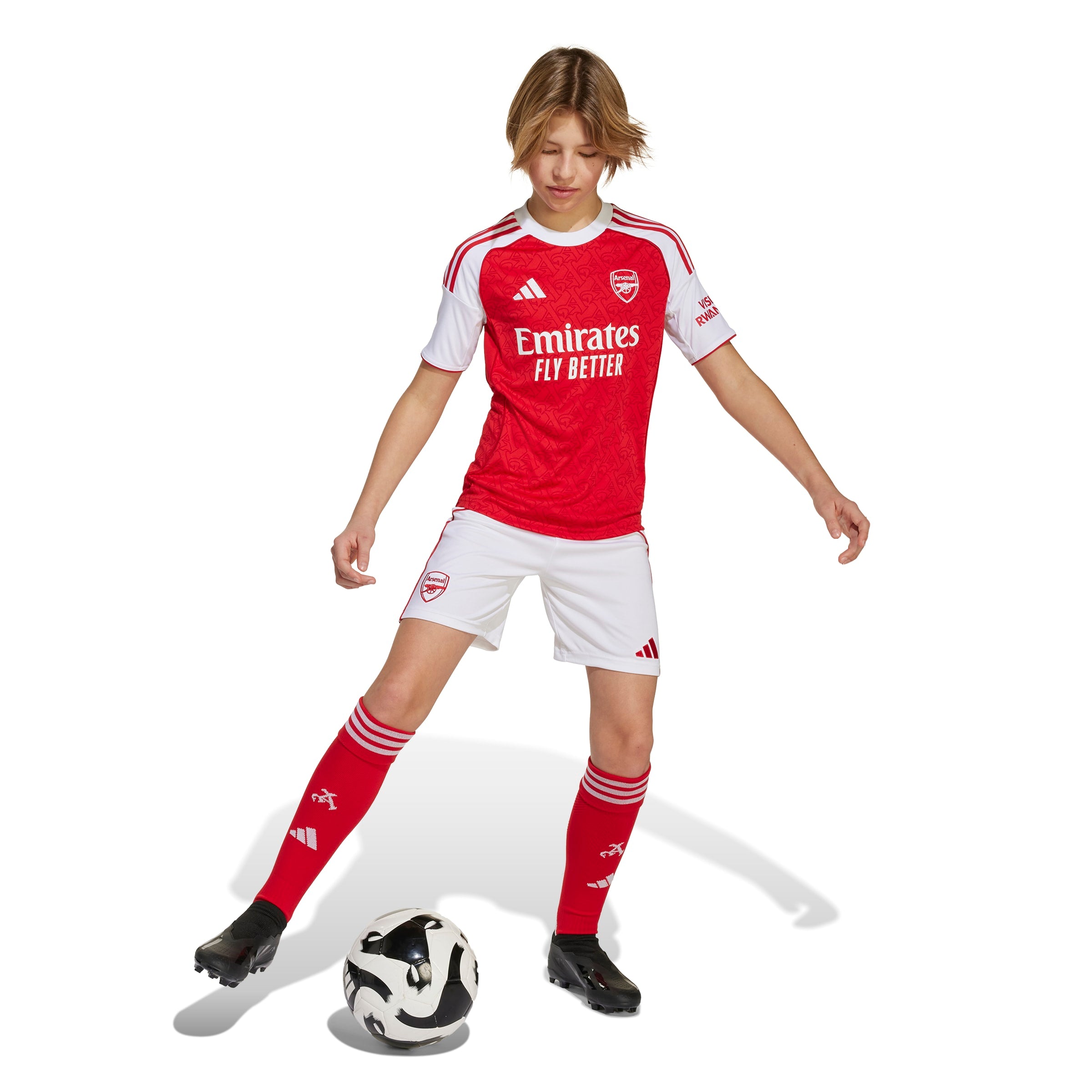 Arsenal 25/26 Home Kids Jersey and Shorts (FULL KIT OFFER)