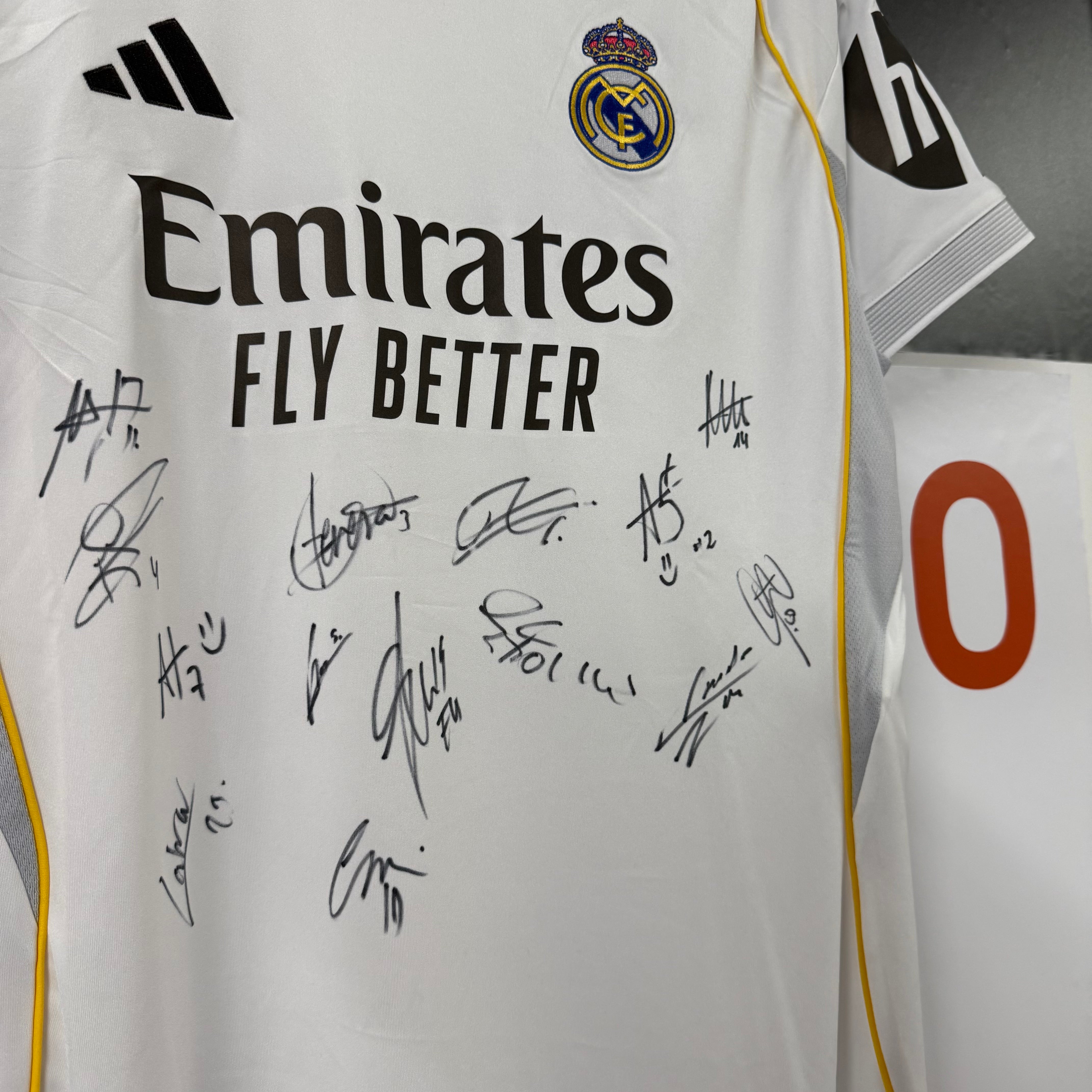 Real Madrid signed jersey 25/26