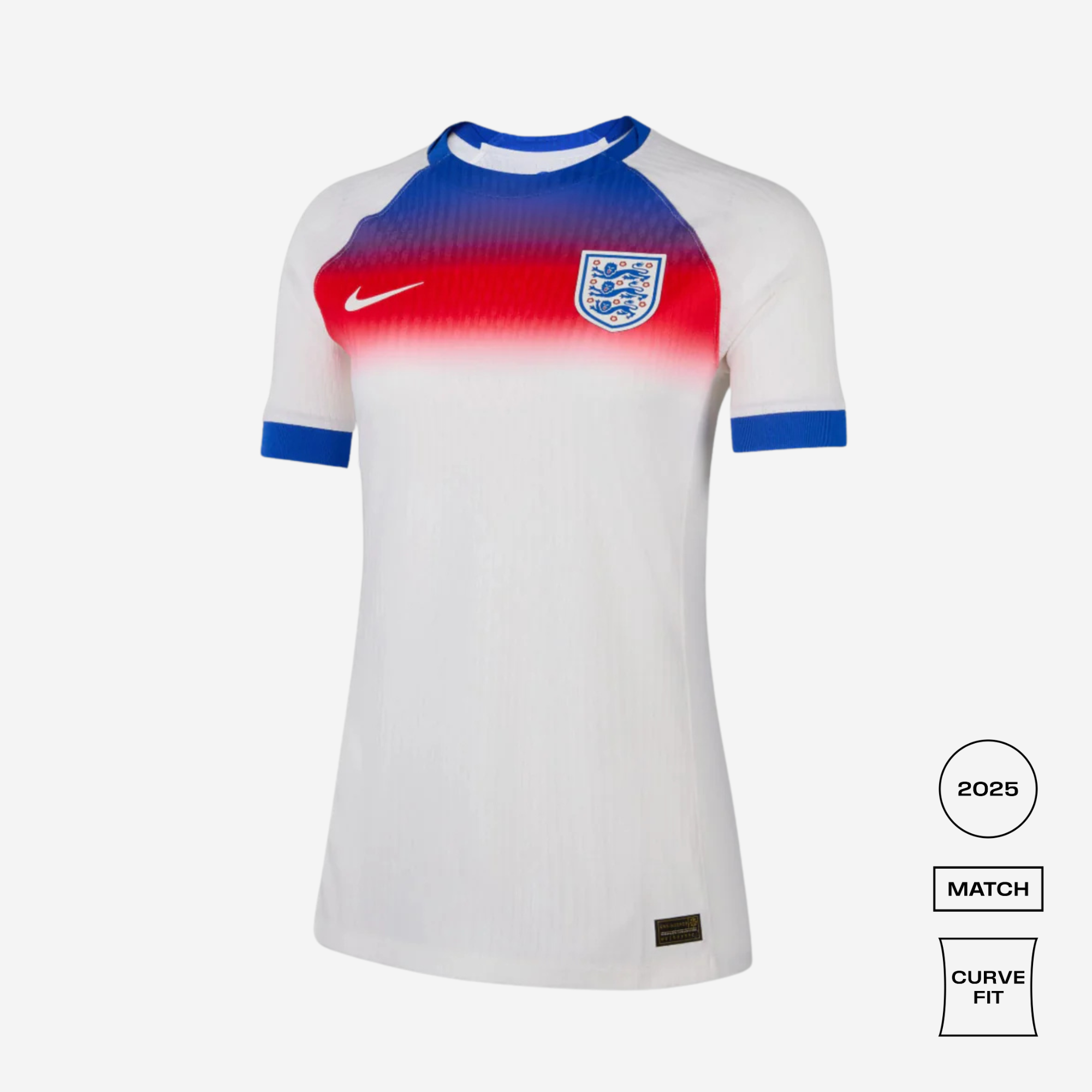 England Home Curved Fit Match Jersey