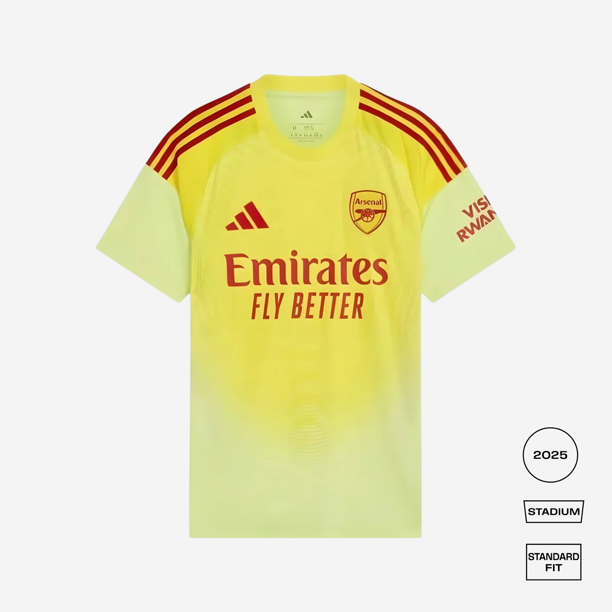 Arsenal 2025/26 Home Straight Fit Goalkeeper Jersey