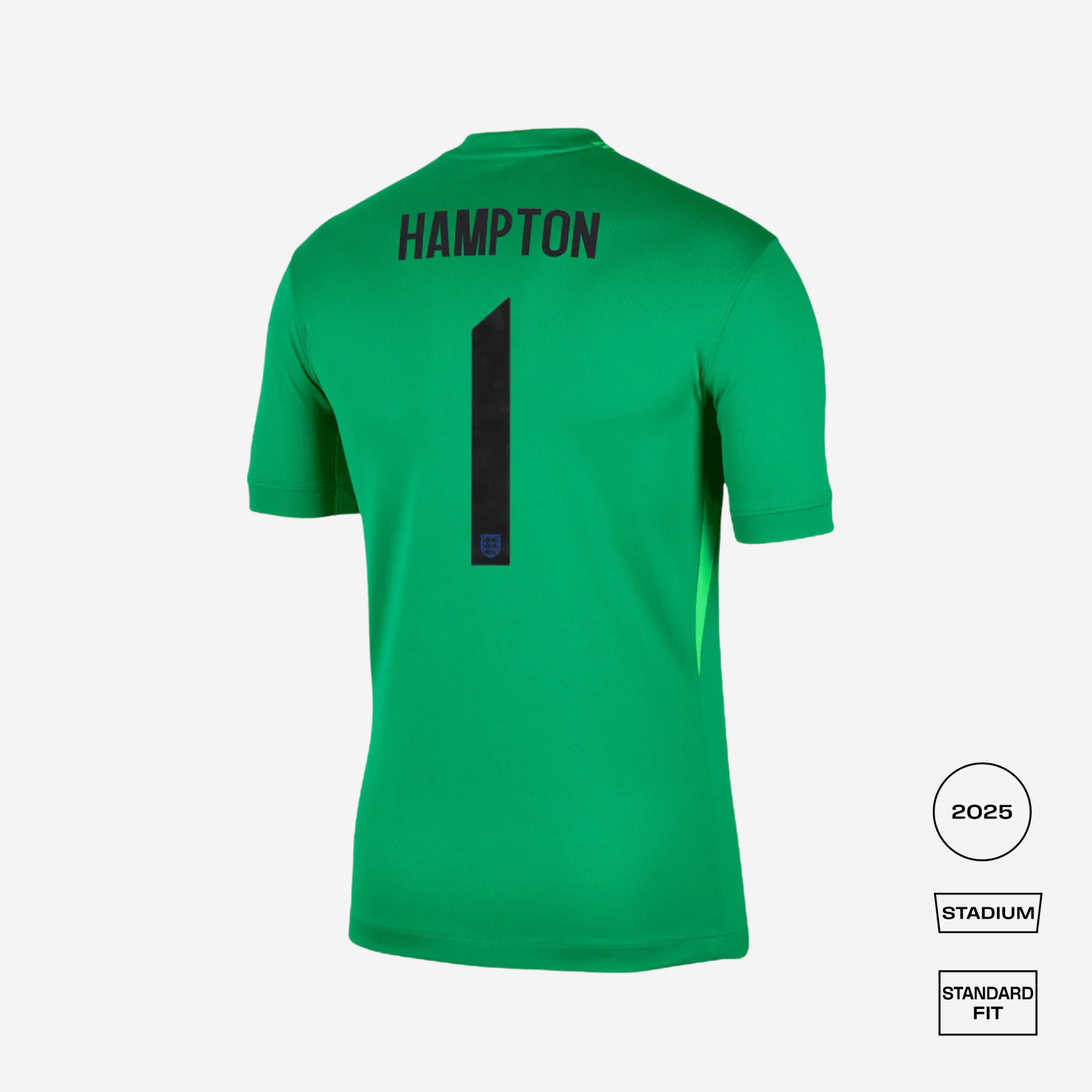 England Home Goalkeeper Straight Fit Stadium Shirt - HAMPTON 1