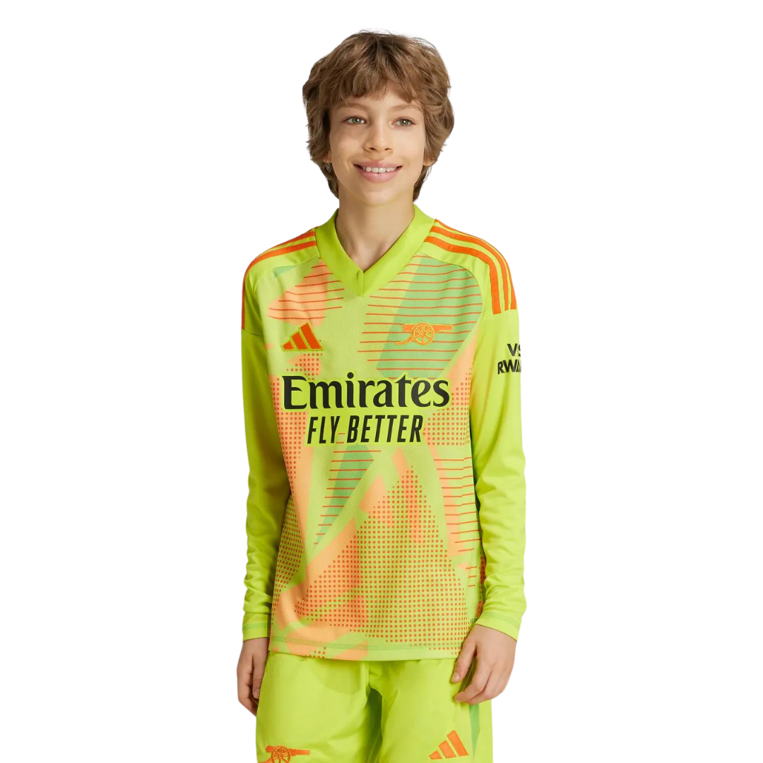 Arsenal 24 25 Adidas Long Sleeve Goalkeeper Shirt Kids FOUDYS