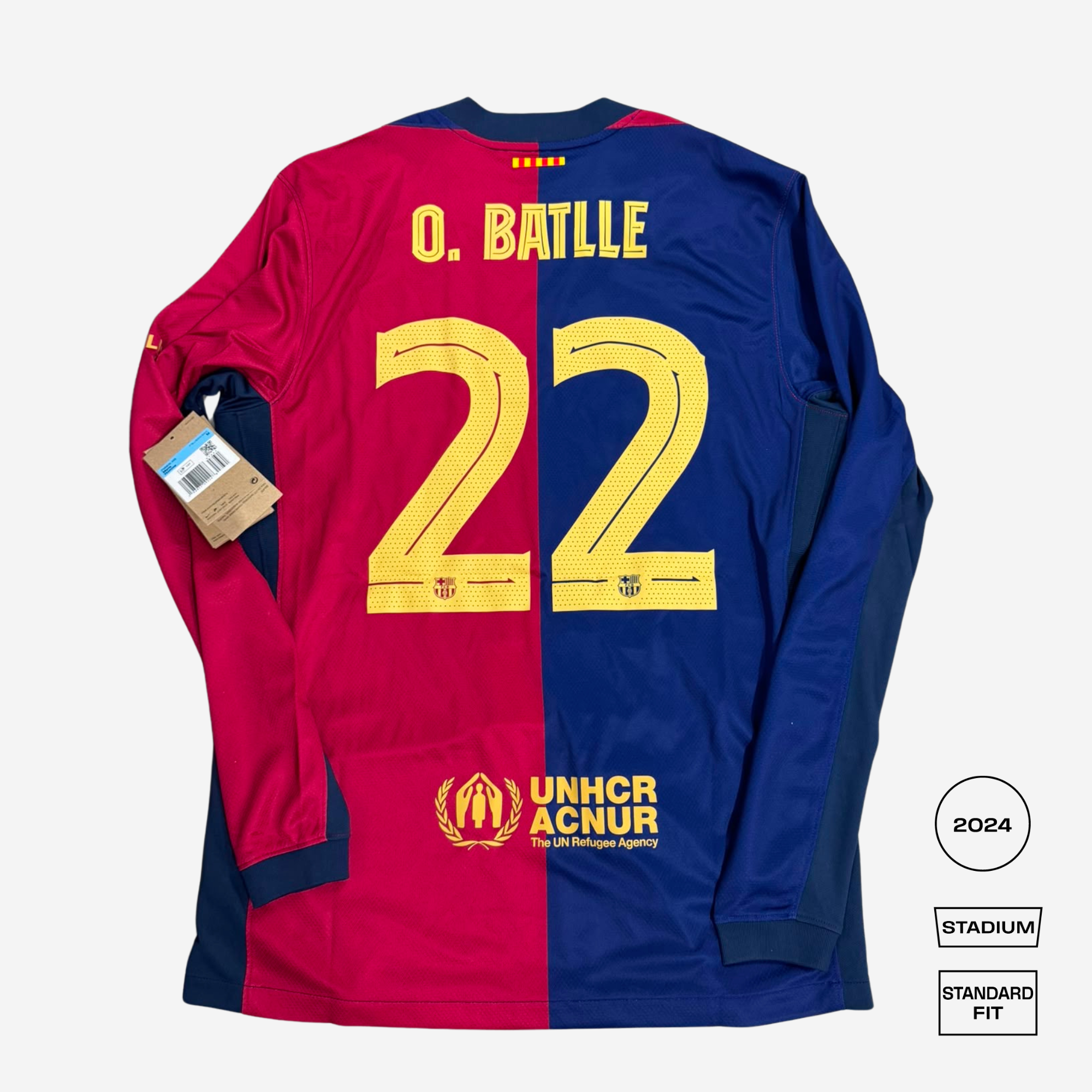 Barcelona Home 24/25 Longsleeve Straight Fit - O. BATLLE 22