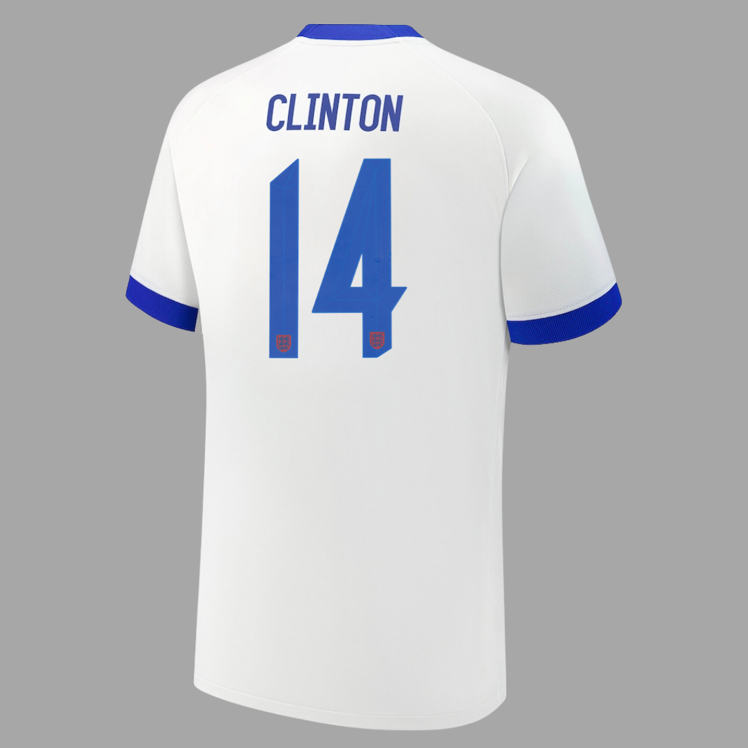 England Home Straight Fit Stadium Shirt - CLINTON 14