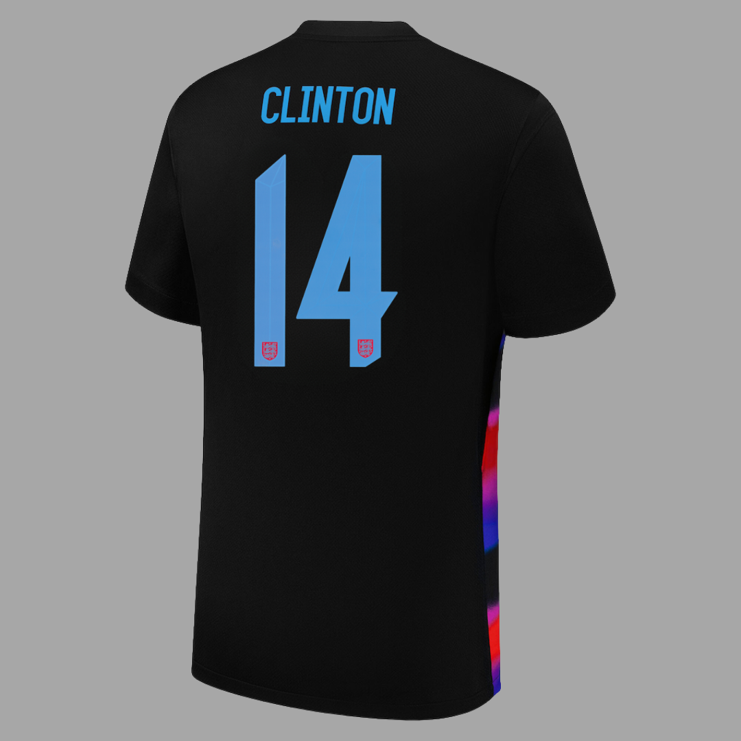 England Away Straight Fit Stadium Shirt - CLINTON 14