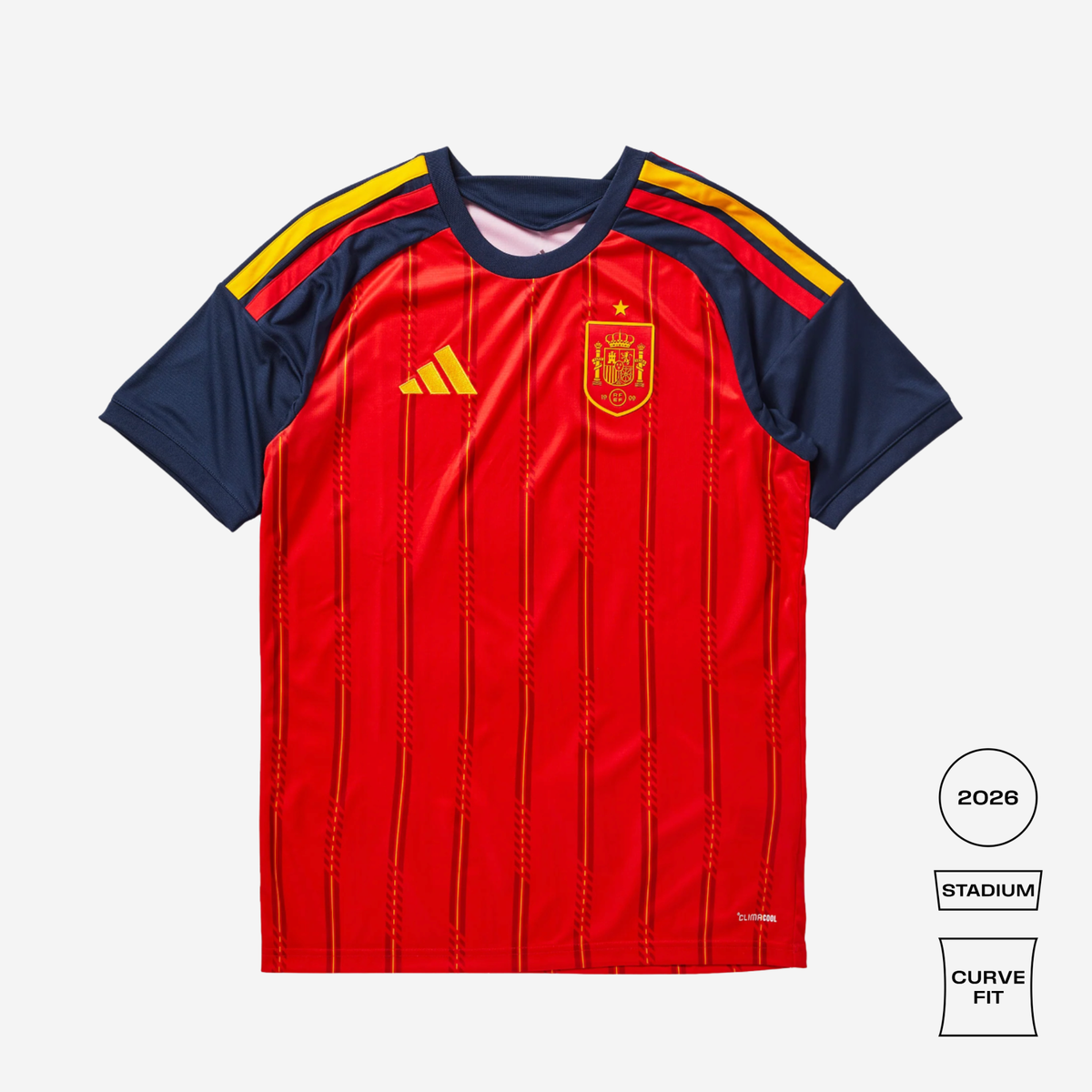 Spain 26 Home Jersey - Curved Fit