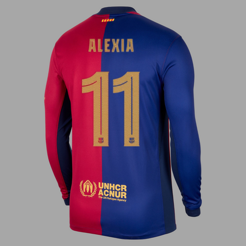 ウェア Barcelona Long Sleeve Game Shirt Barcelona Home 24/25 Longsleeve Straight Fit - ALEXIA 11
