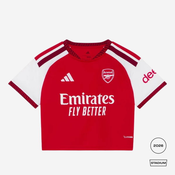 Arsenal 2026/27 Home Cropped Shirt - adidas | Foudys – FOUDYS