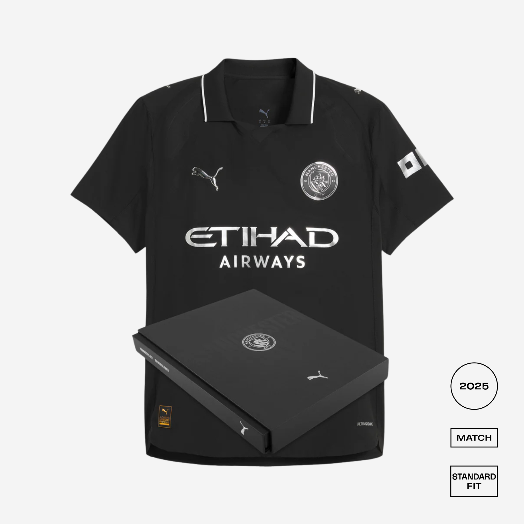 Manchester City 2025/26 Away Straight Fit Match Shirt In Gift Box