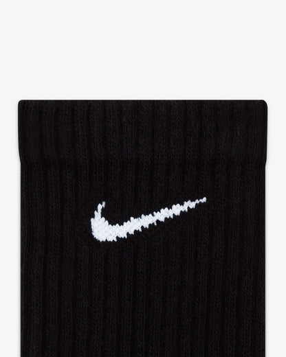 Nike Everyday gedempte zwarte trainingssokken met ronde hals (3 paar)
