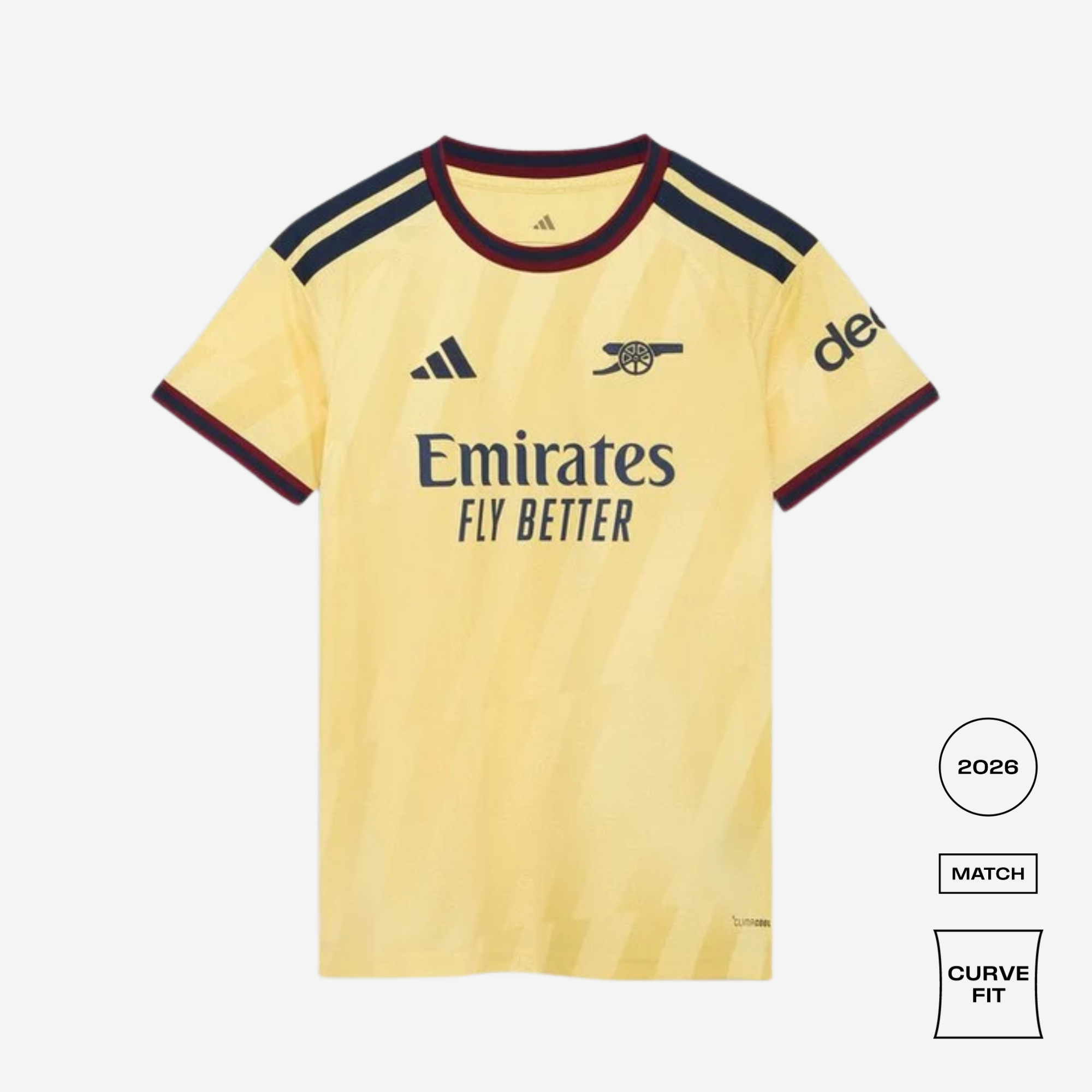 Arsenal 2026/27 Third Curved Shirt - adidas