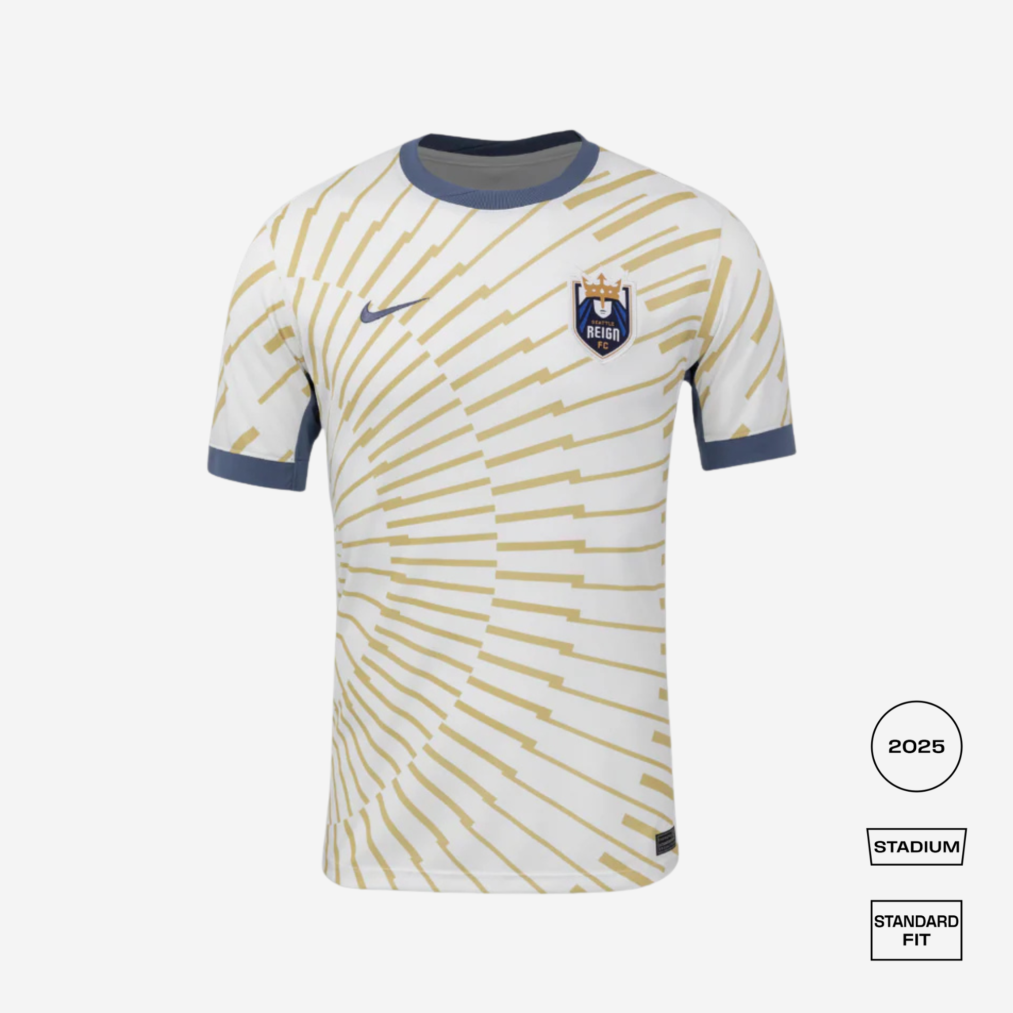 Seattle Reign Away Straight Fit Nike Stadium Shirt