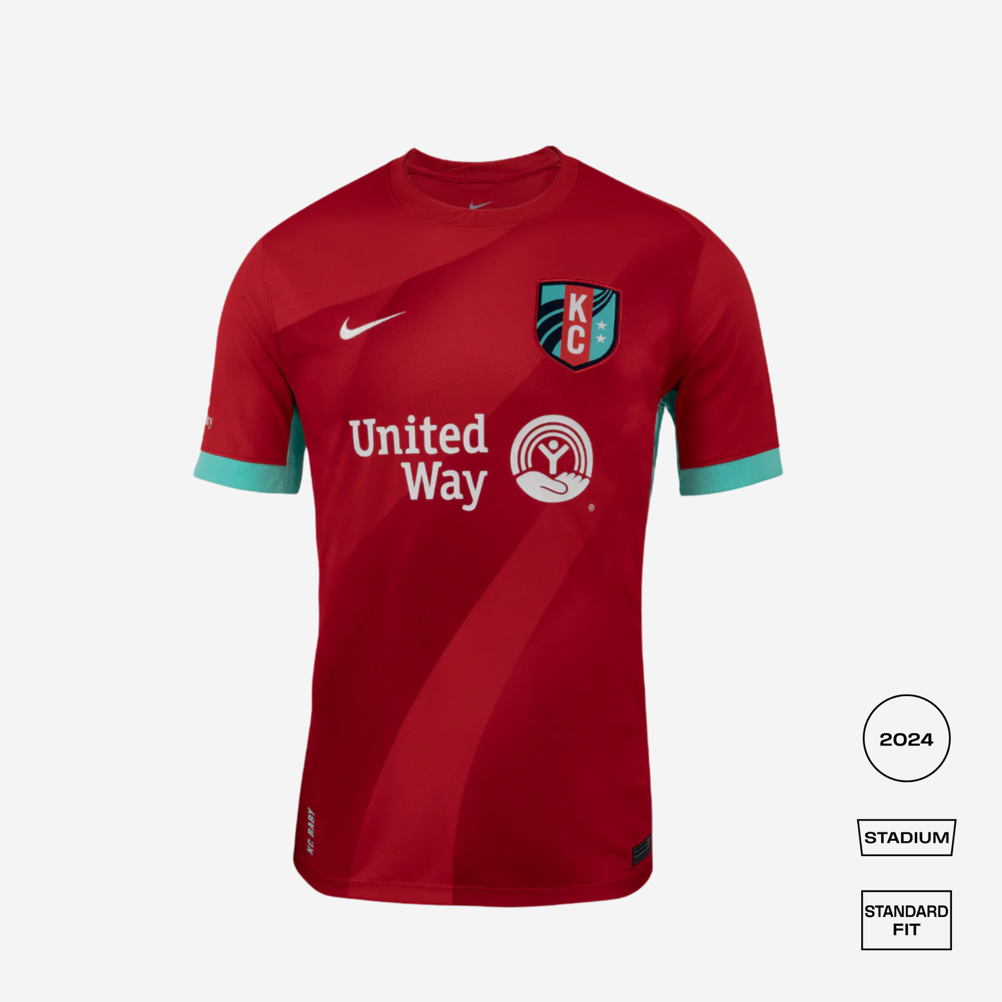 Kansas City Current 2026 Home Straight Fit Stadium Shirt