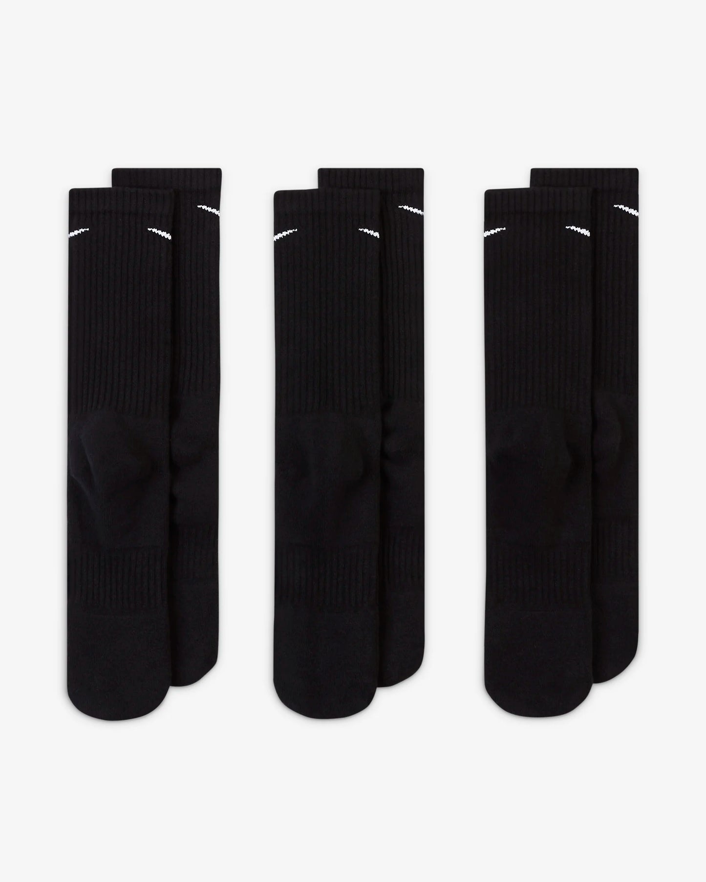 Nike Everyday Cushioned - Training Crew Socks (3 Pairs) - Black