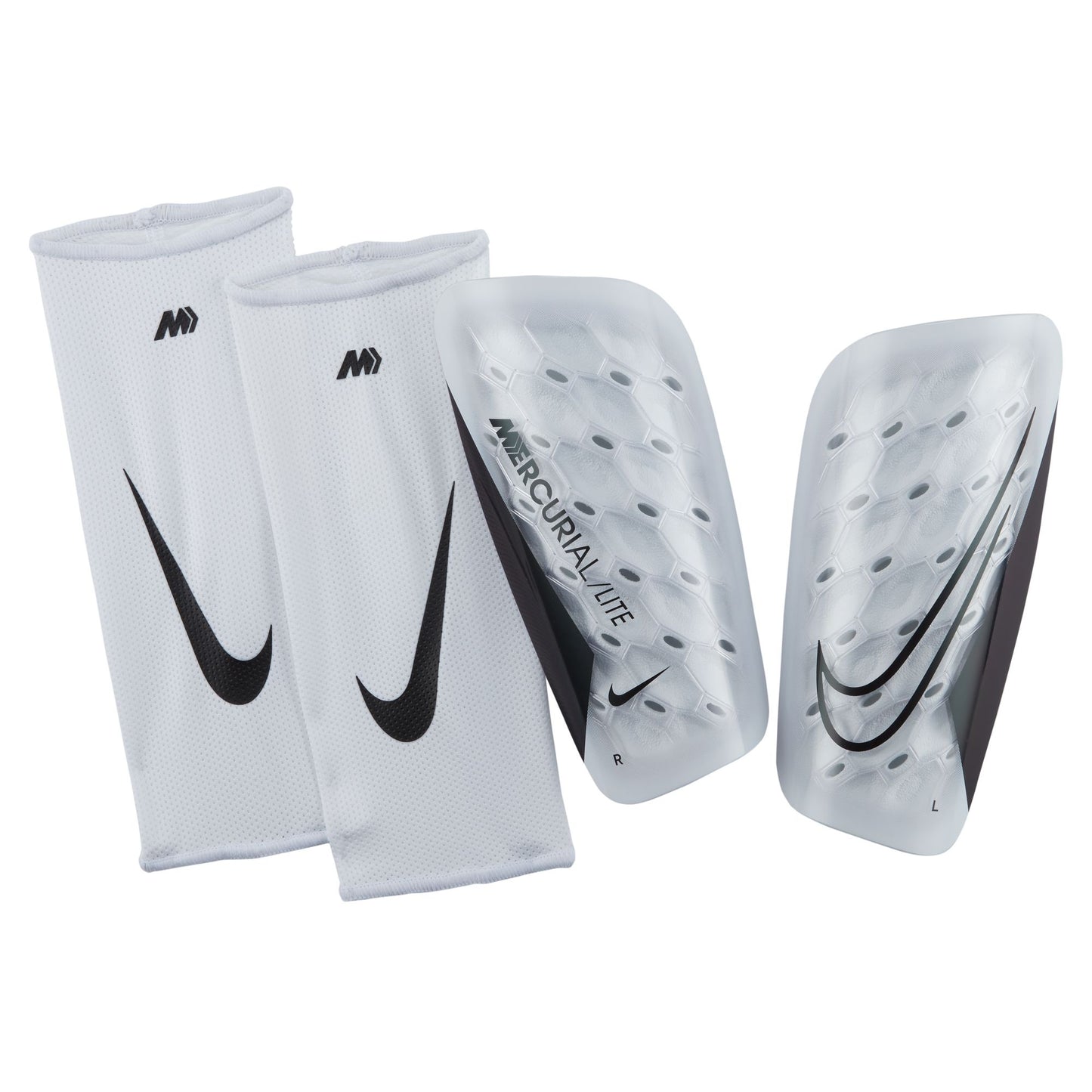 Nike Mercurial Lite - Soccer Shin Guards - White