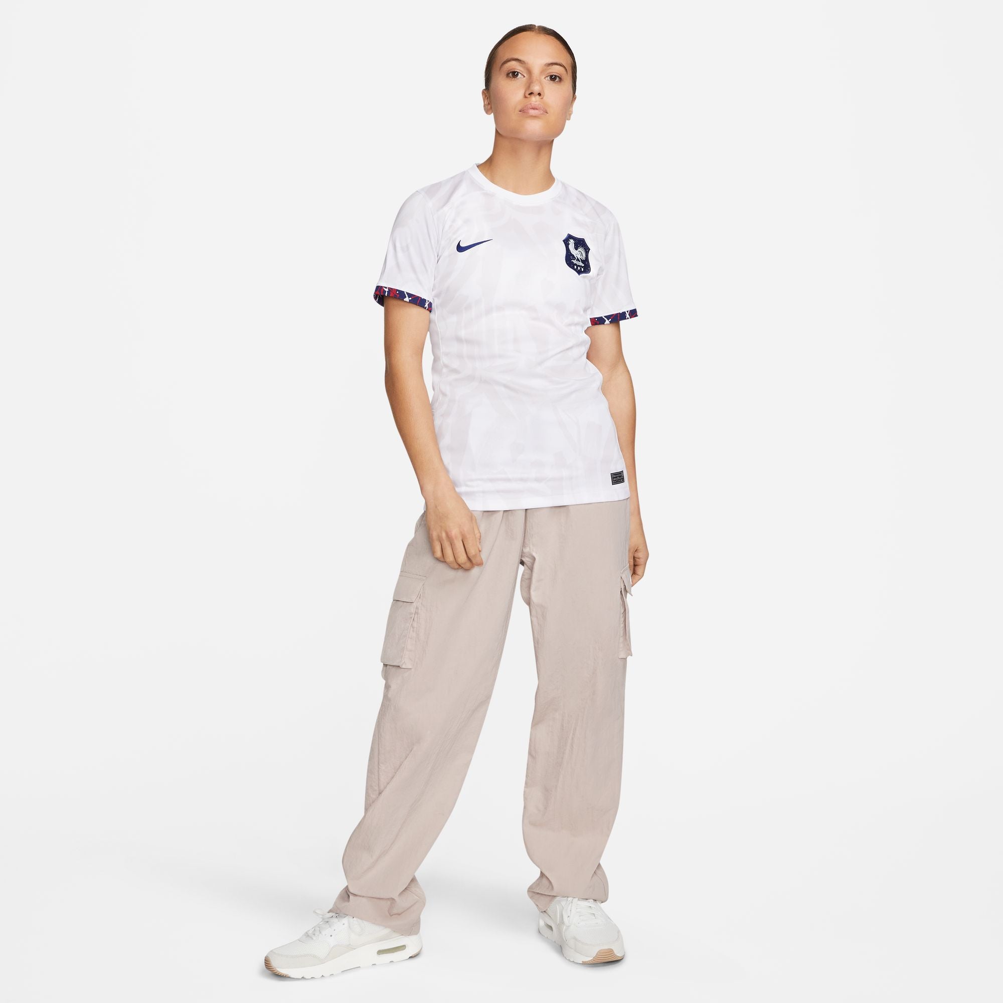 France Away Nike Stadium Curved Fit Jersey 2023